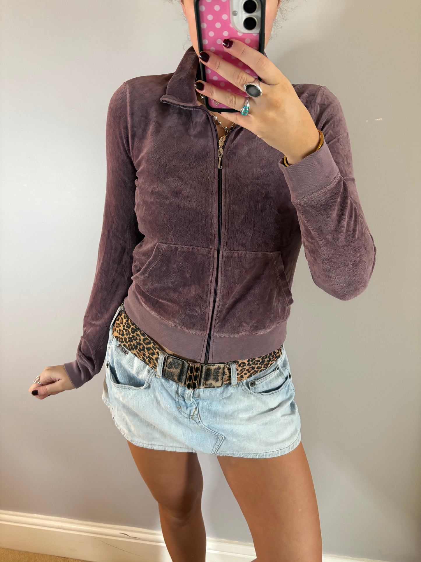 purple velvet jumper