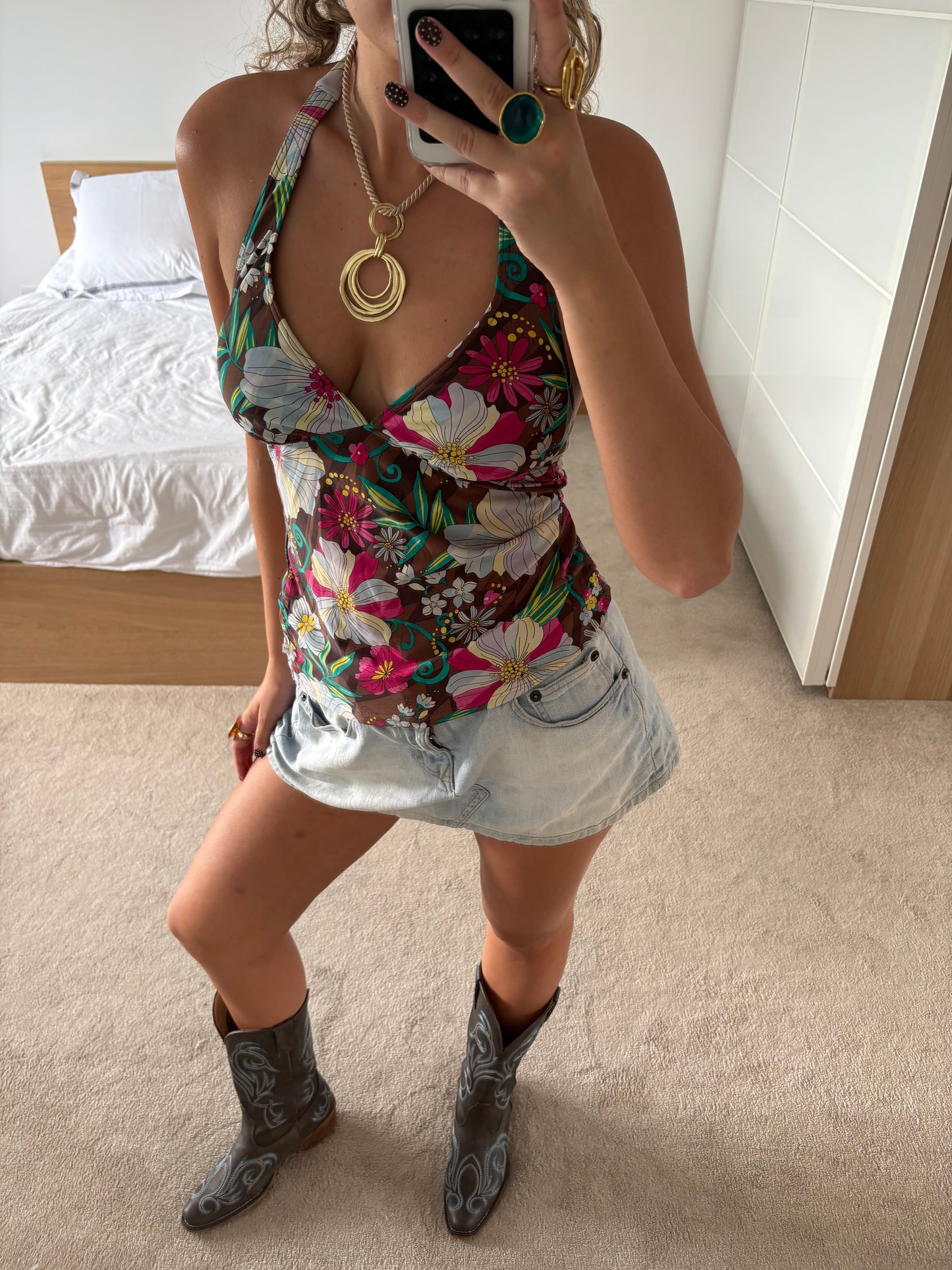 halterneck cami