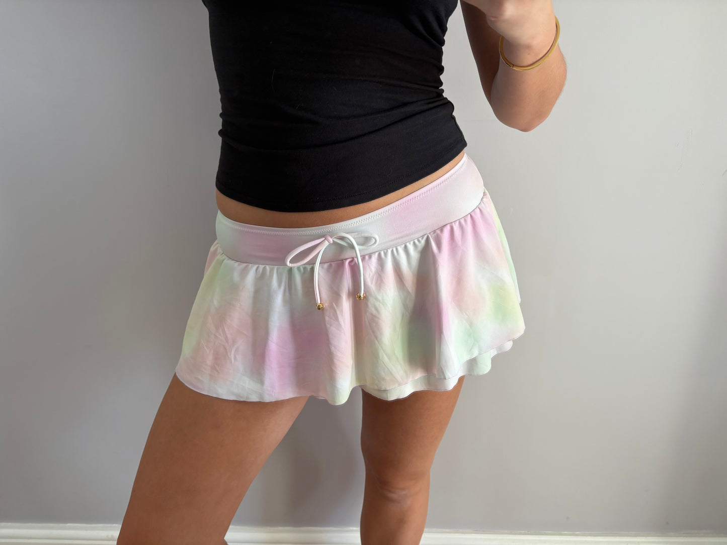 coquette mini skirt