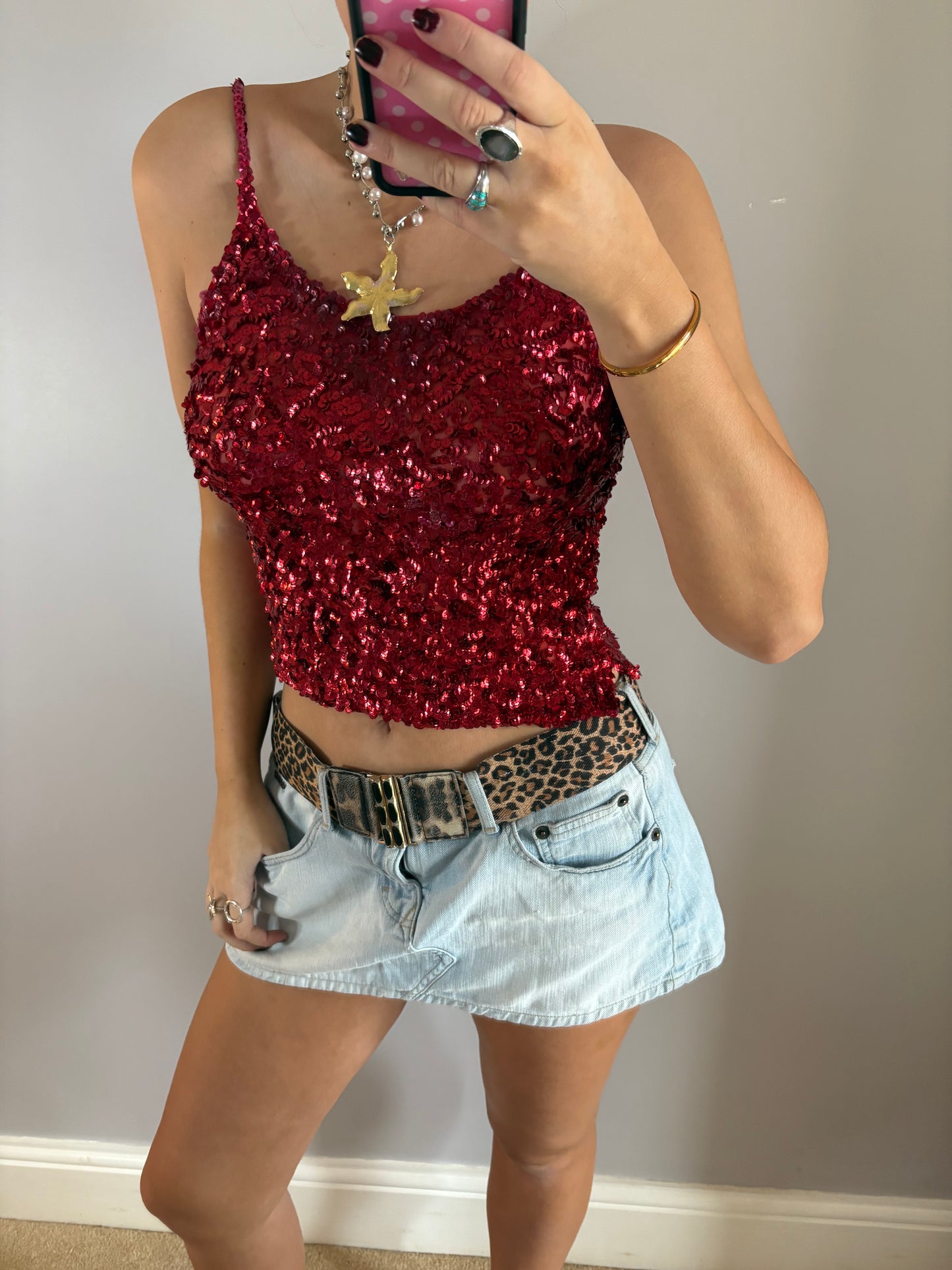 sequin cami