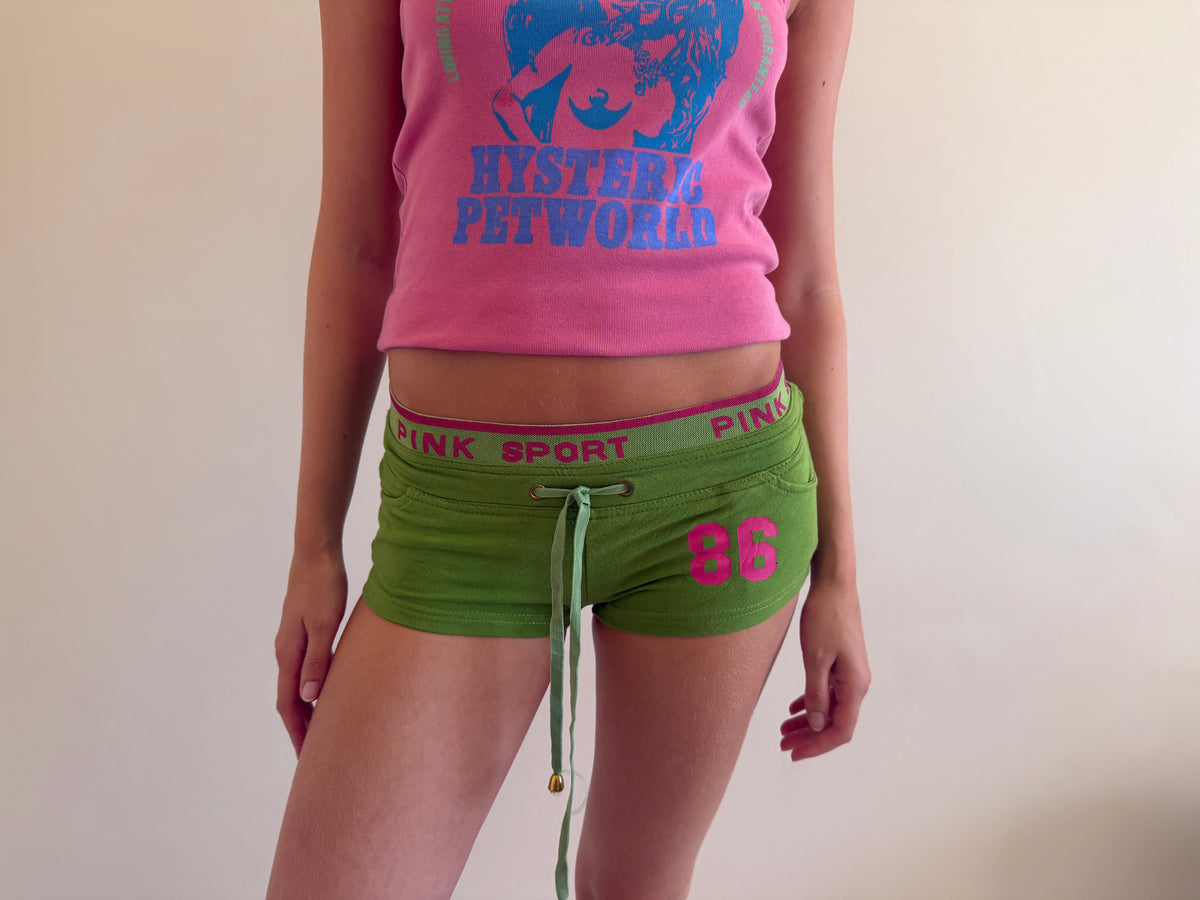 vintage vs pink mini shorts