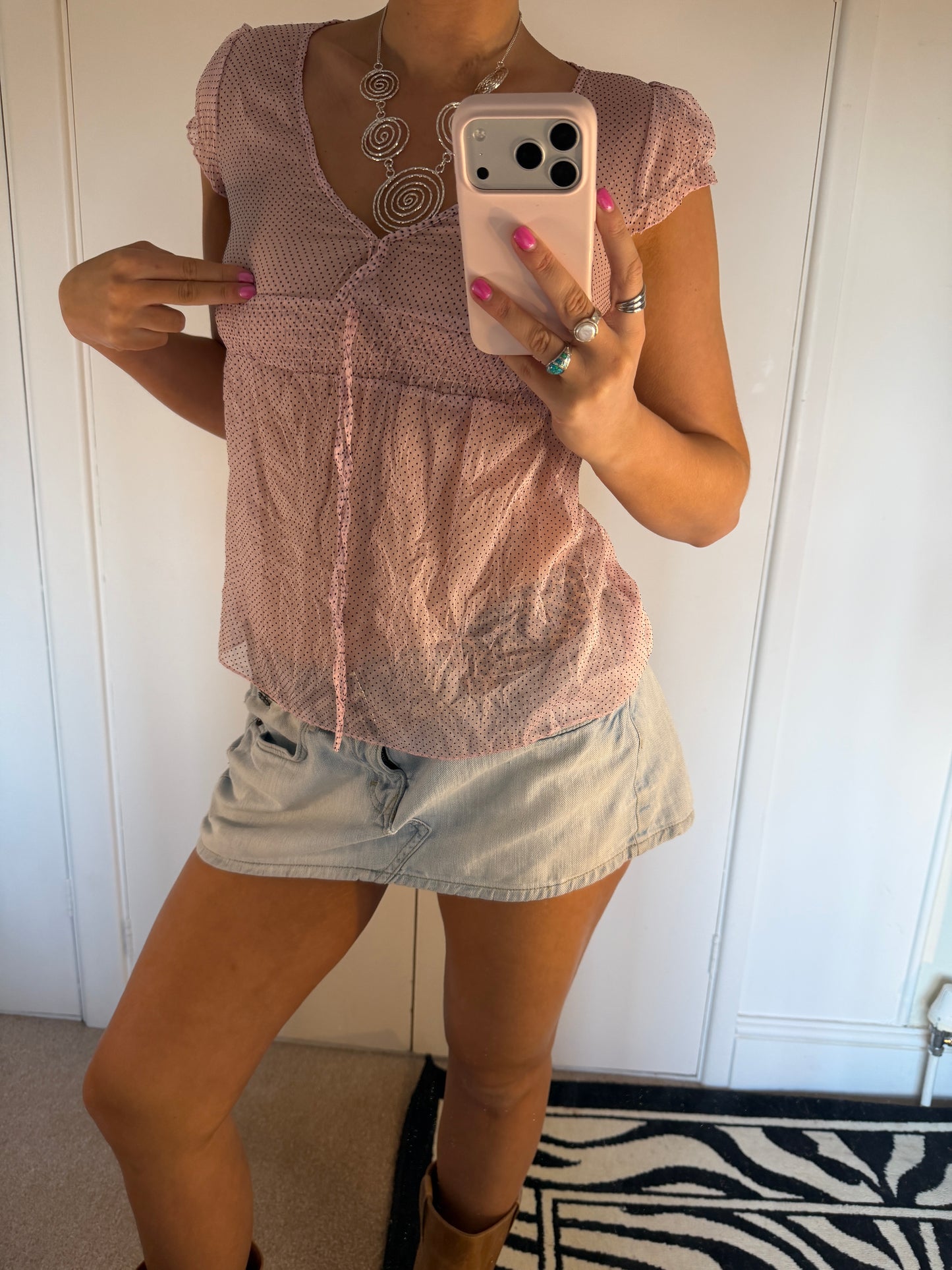 polka dot top