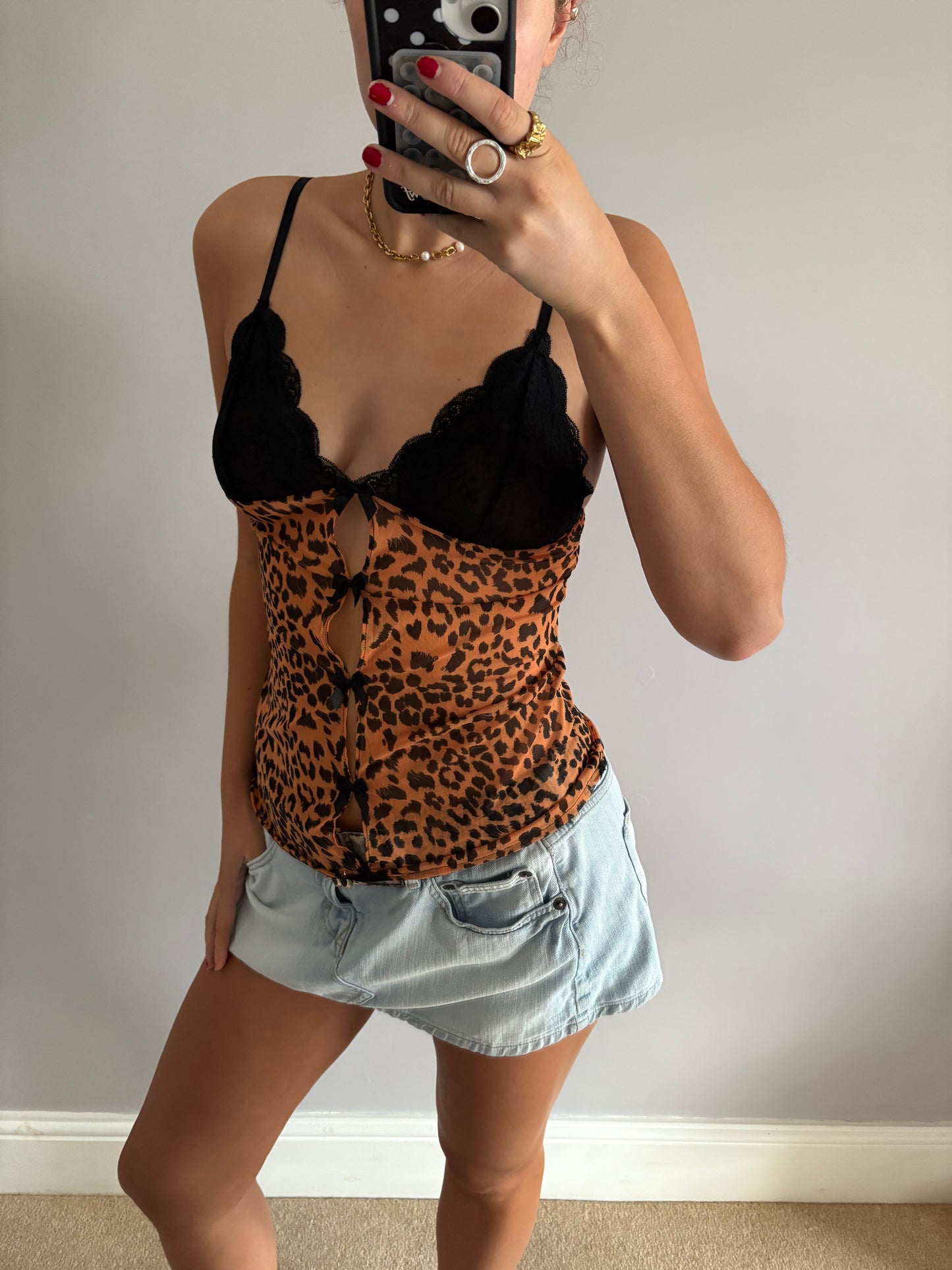 leopard cami