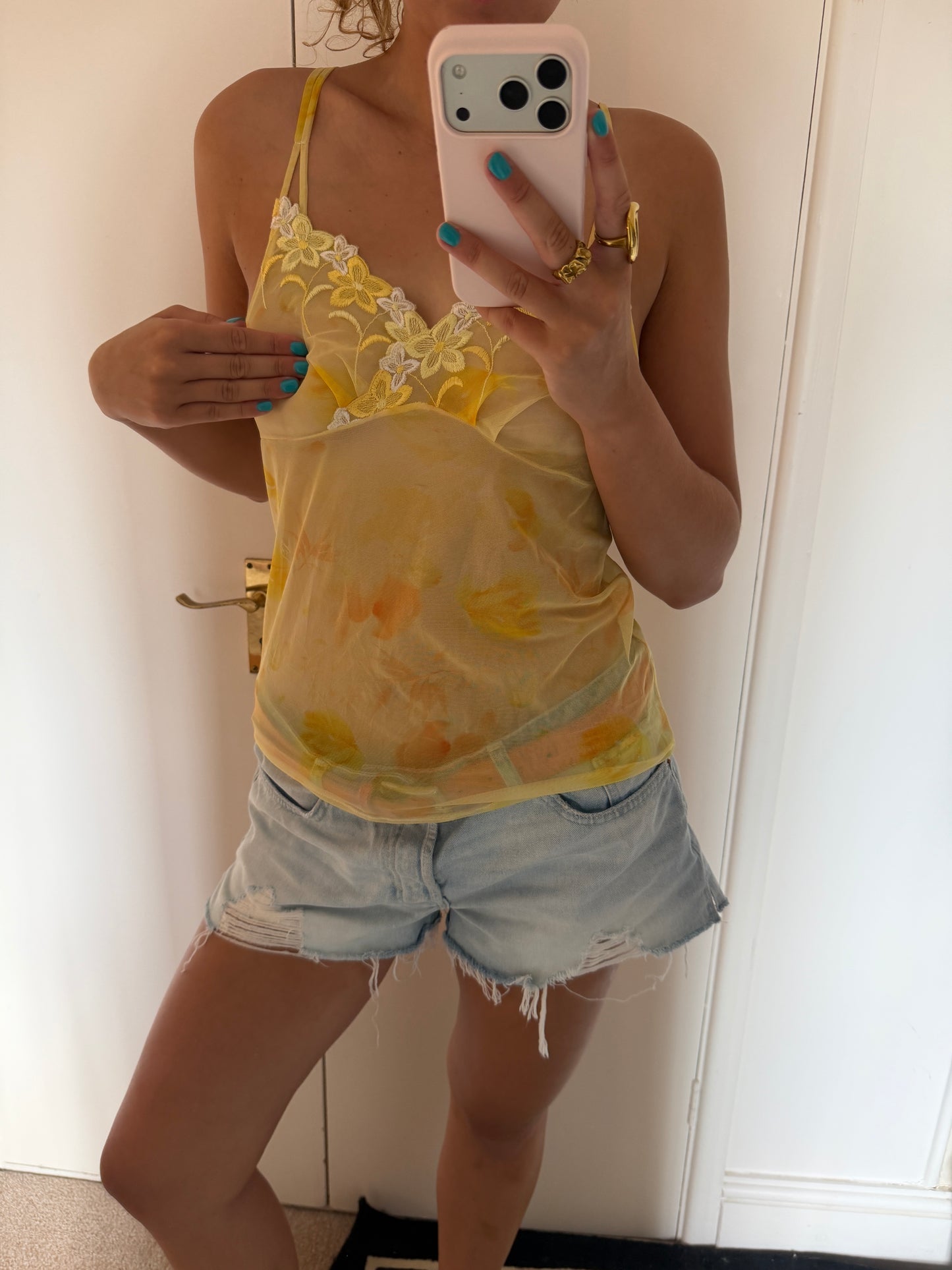 yellow cami