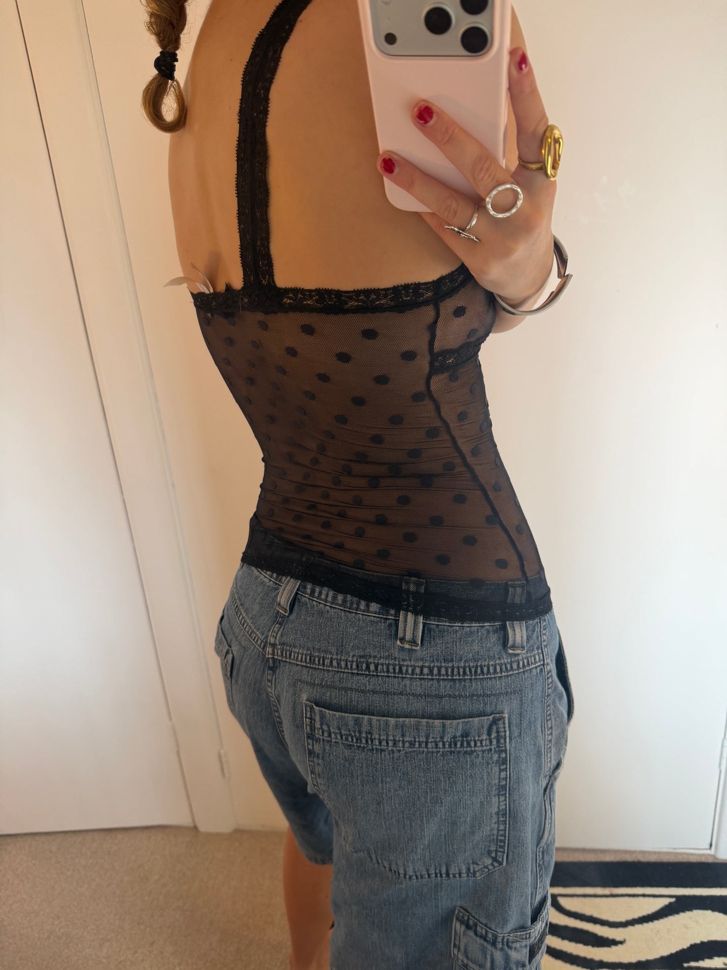 polka dot cami