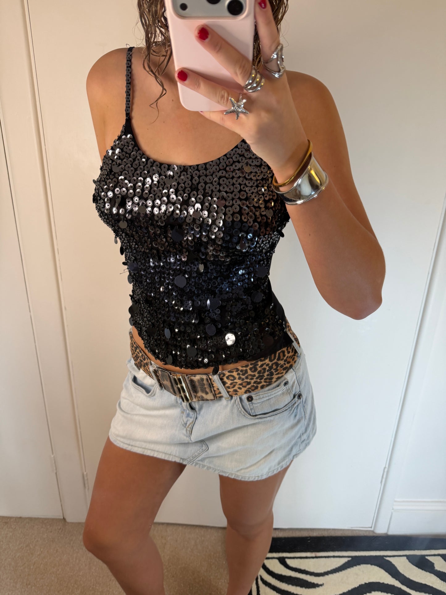 sequin cami