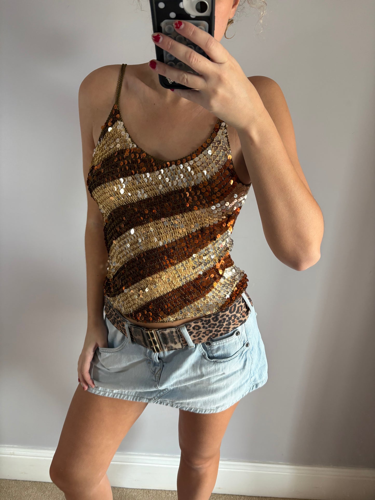sequin cami