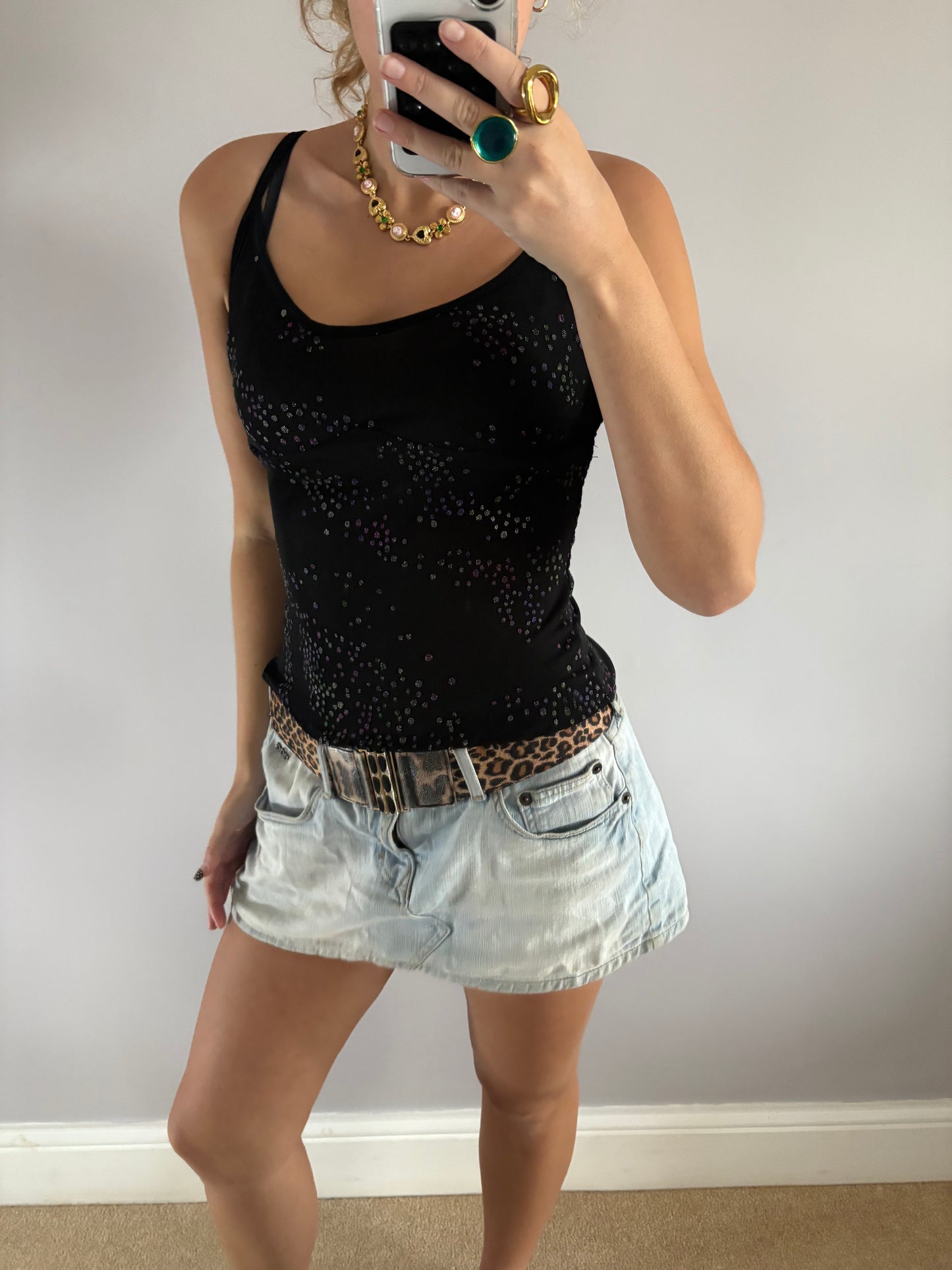 sequin cami top