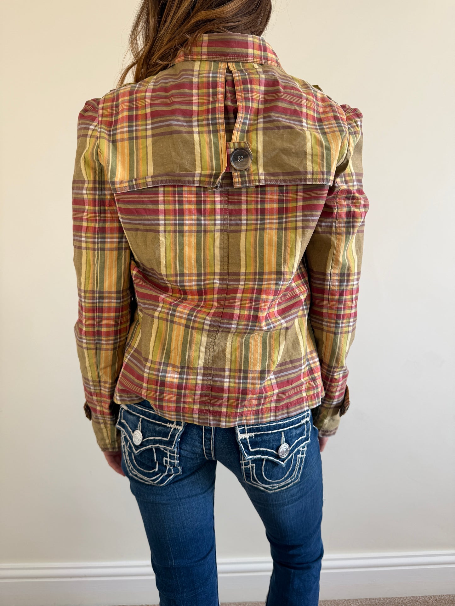 plaid roxy jacket