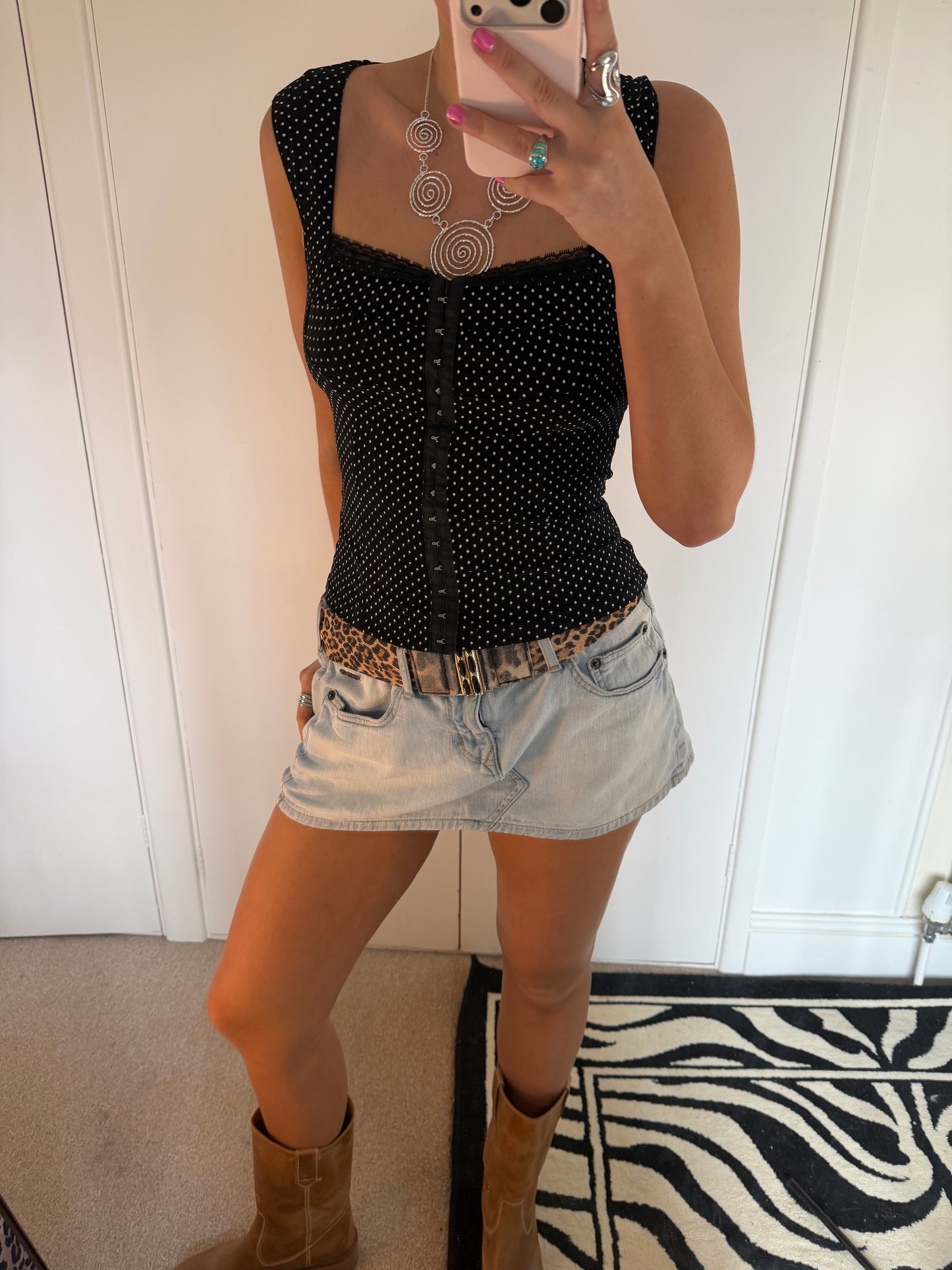 polka dot top