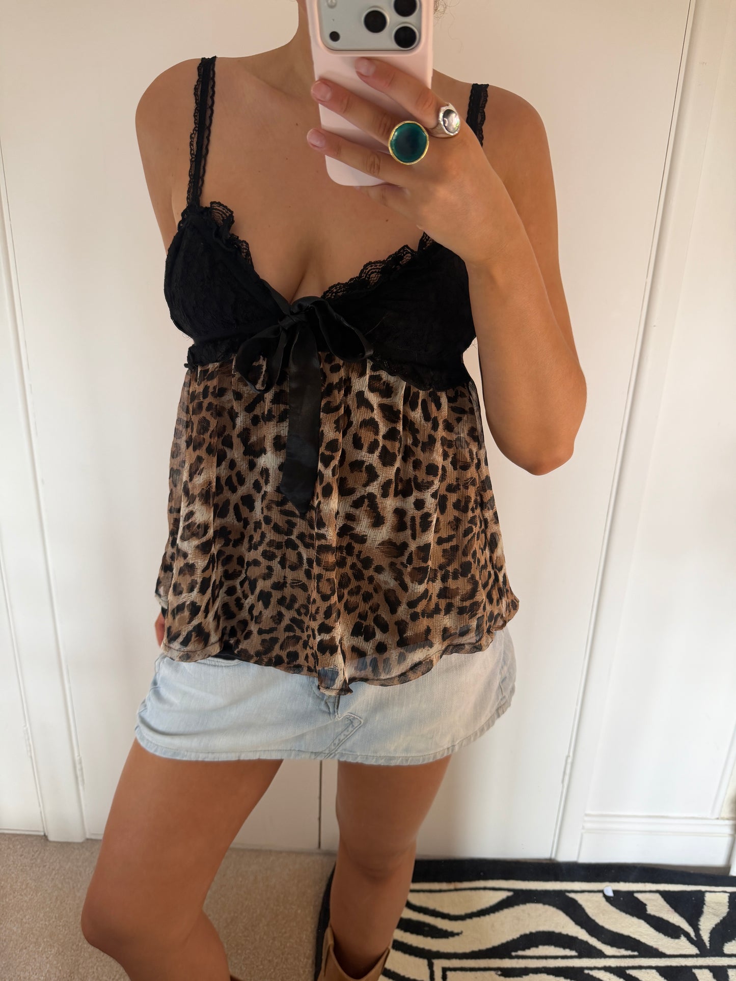 leopard cami