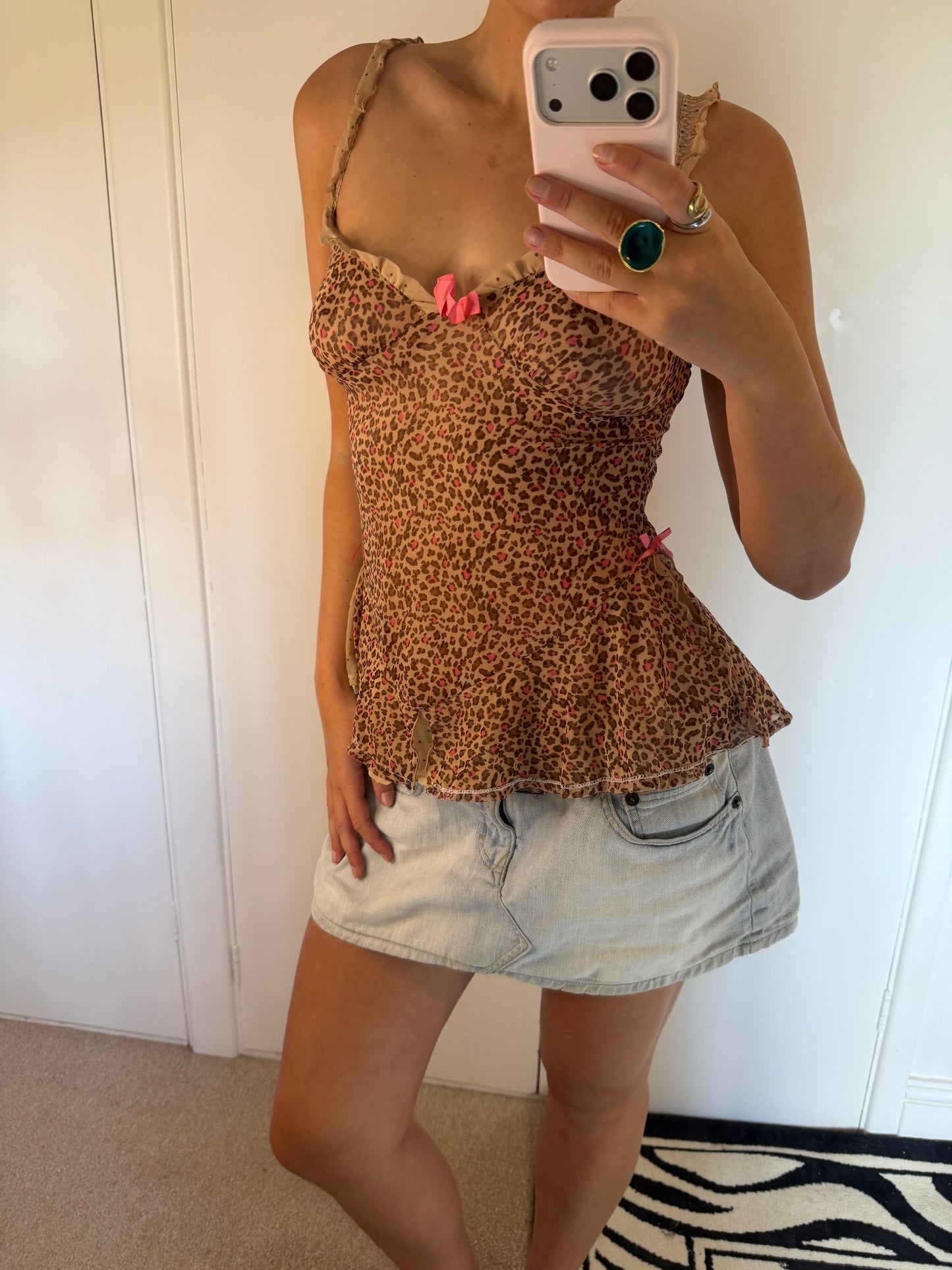 leopard cami