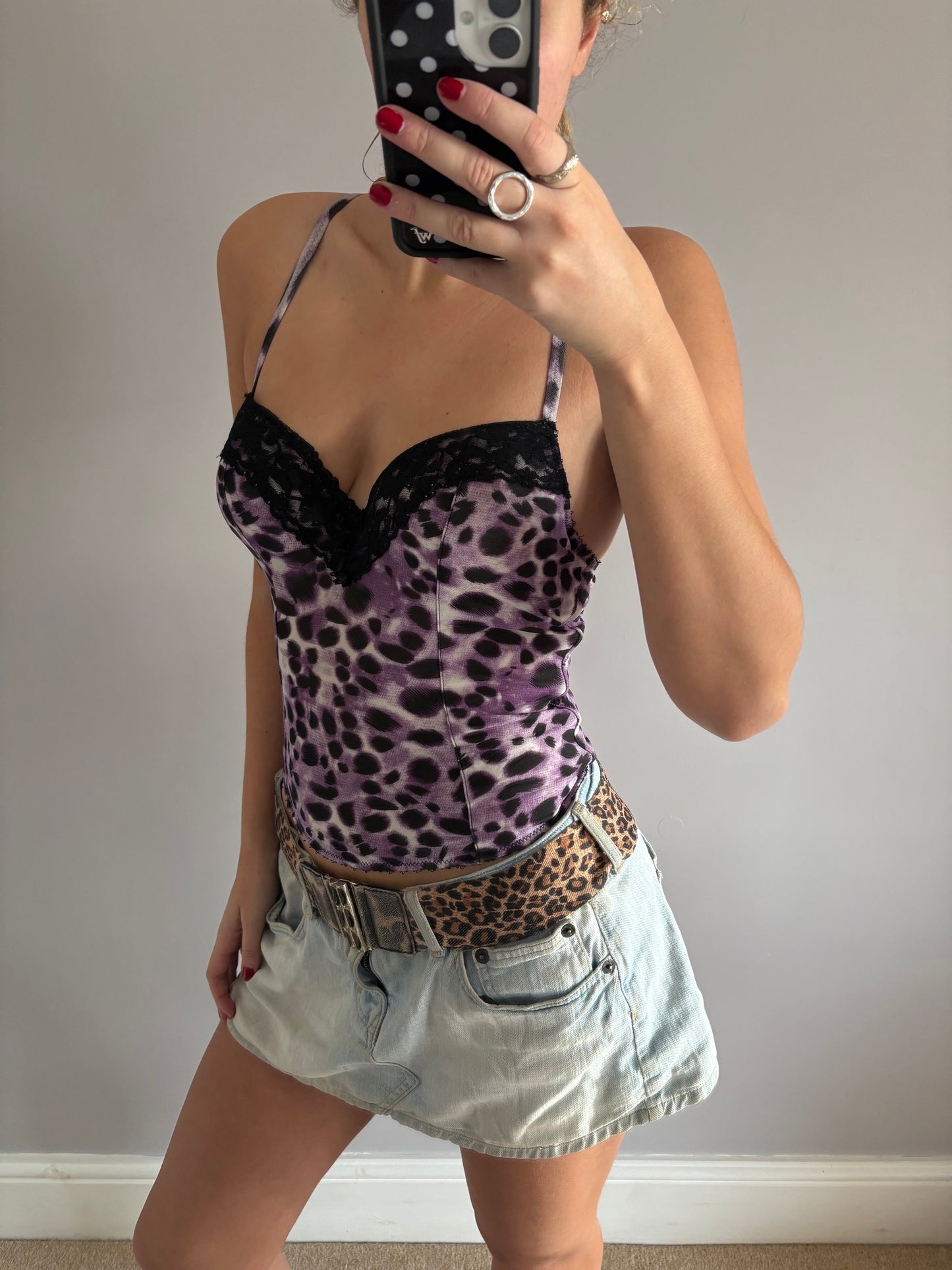 leopard corset