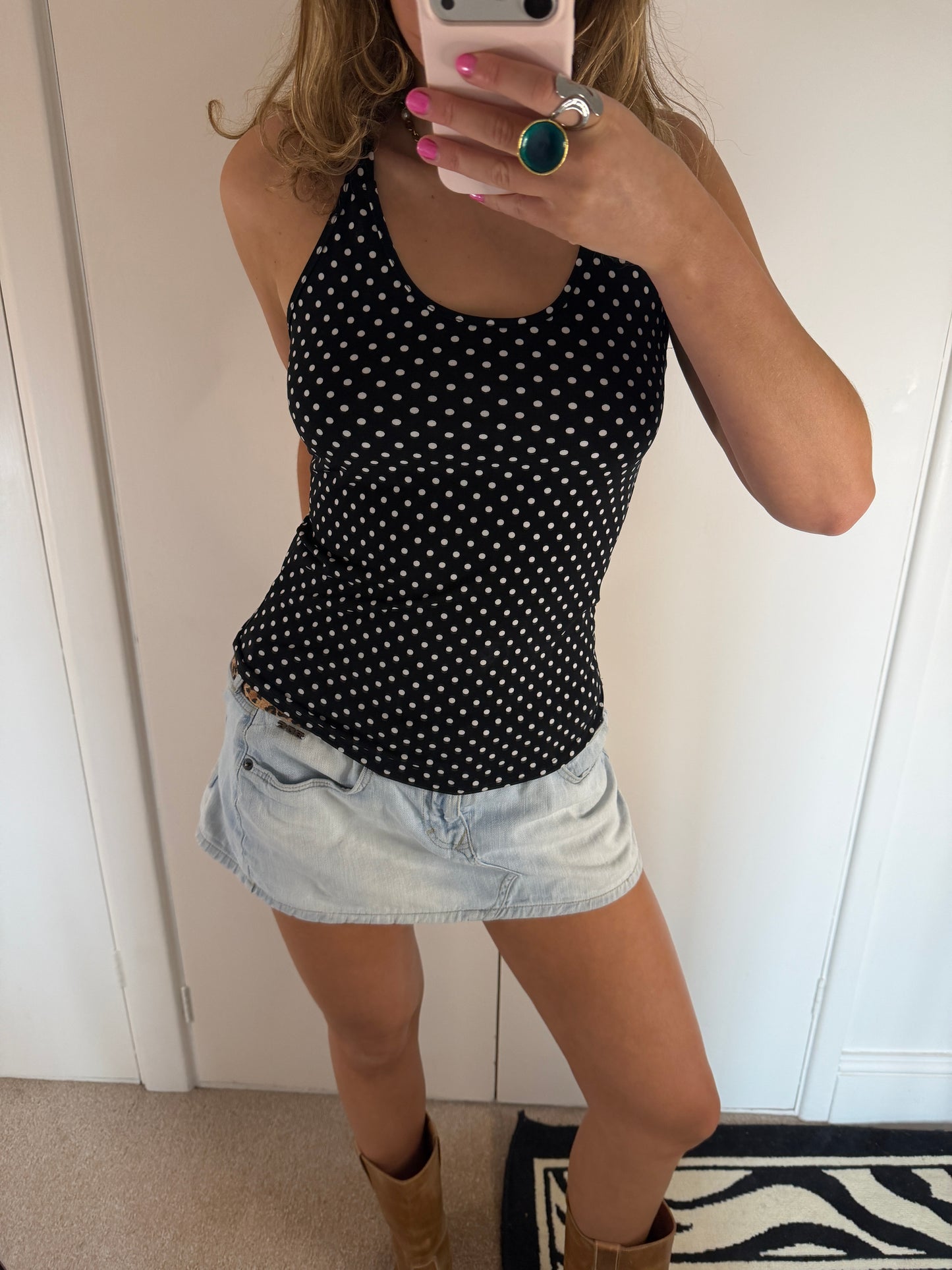 polka dot top