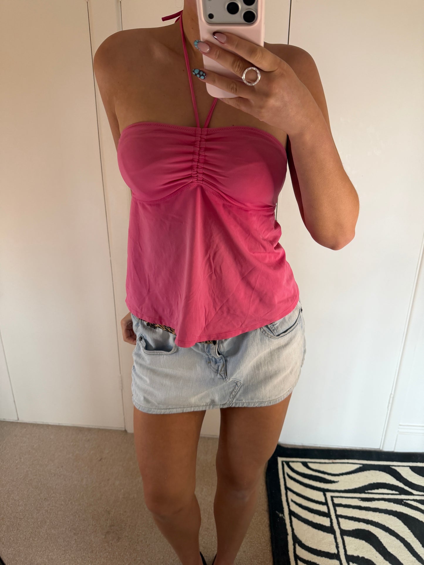 pink halter
