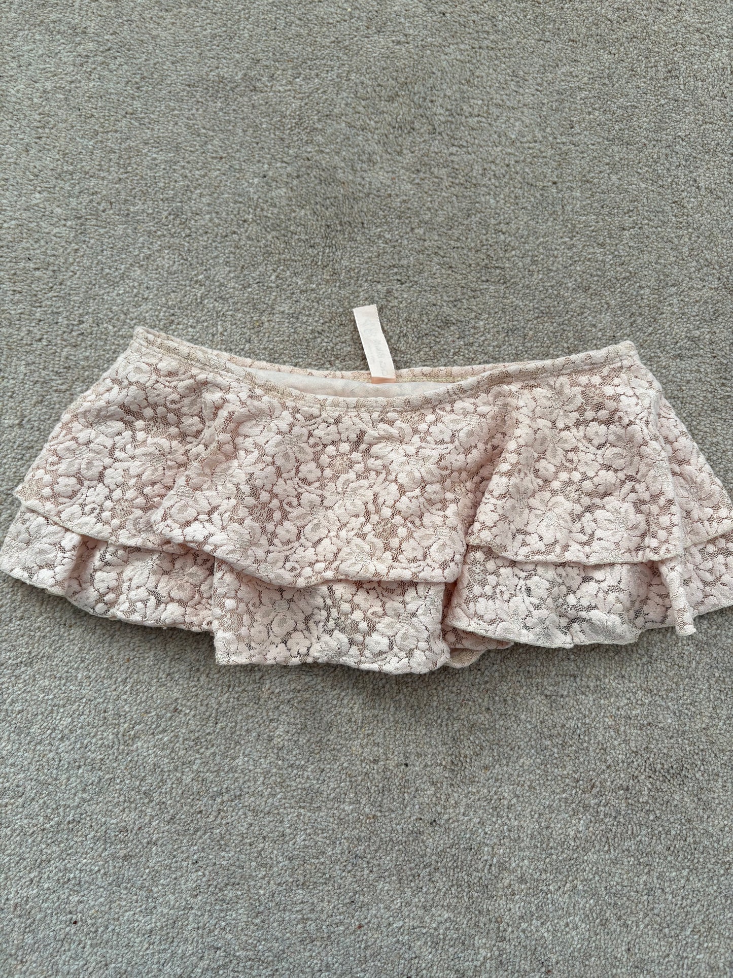 laced mini skirt