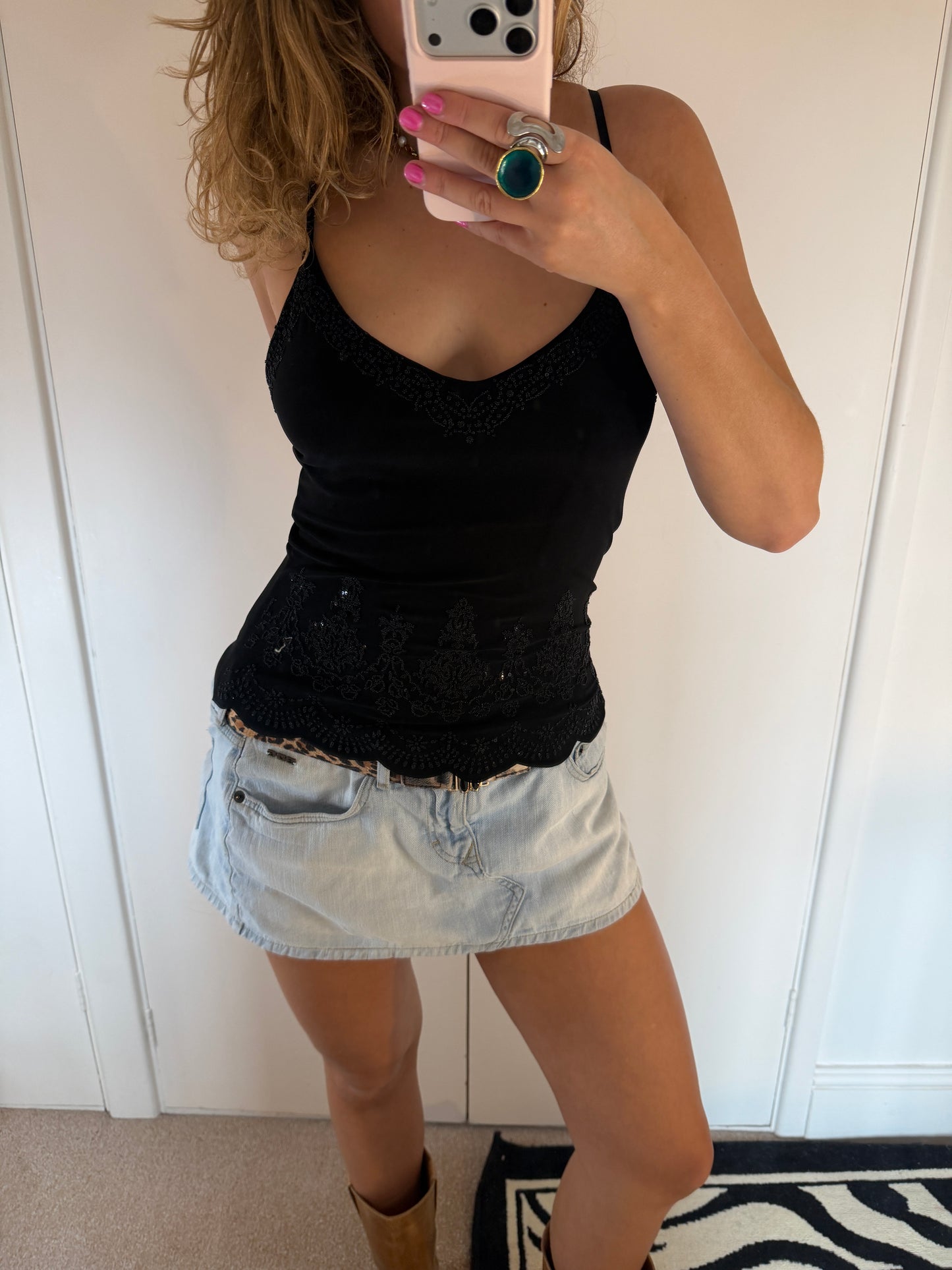 beaded cami