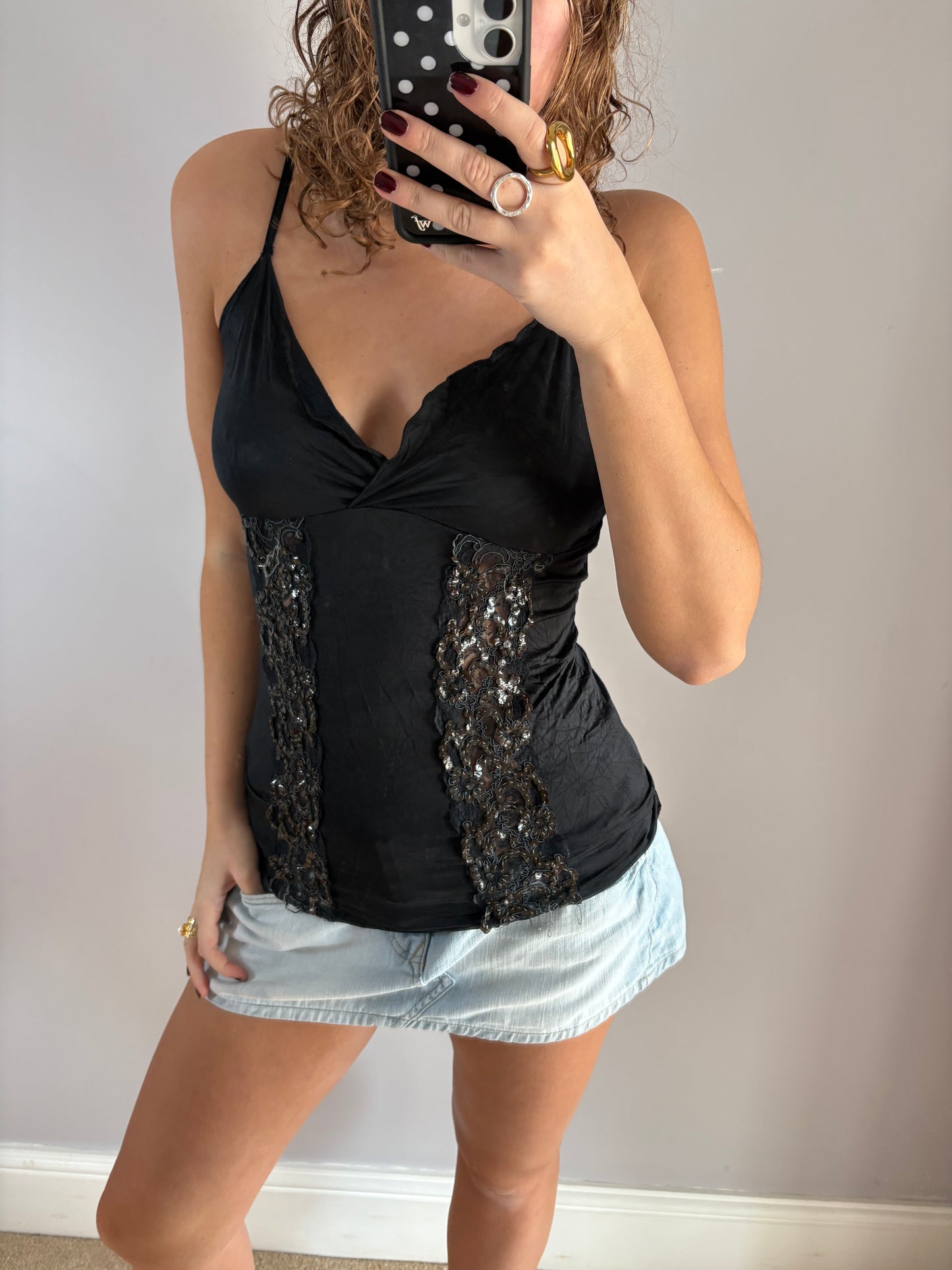 sequin cami
