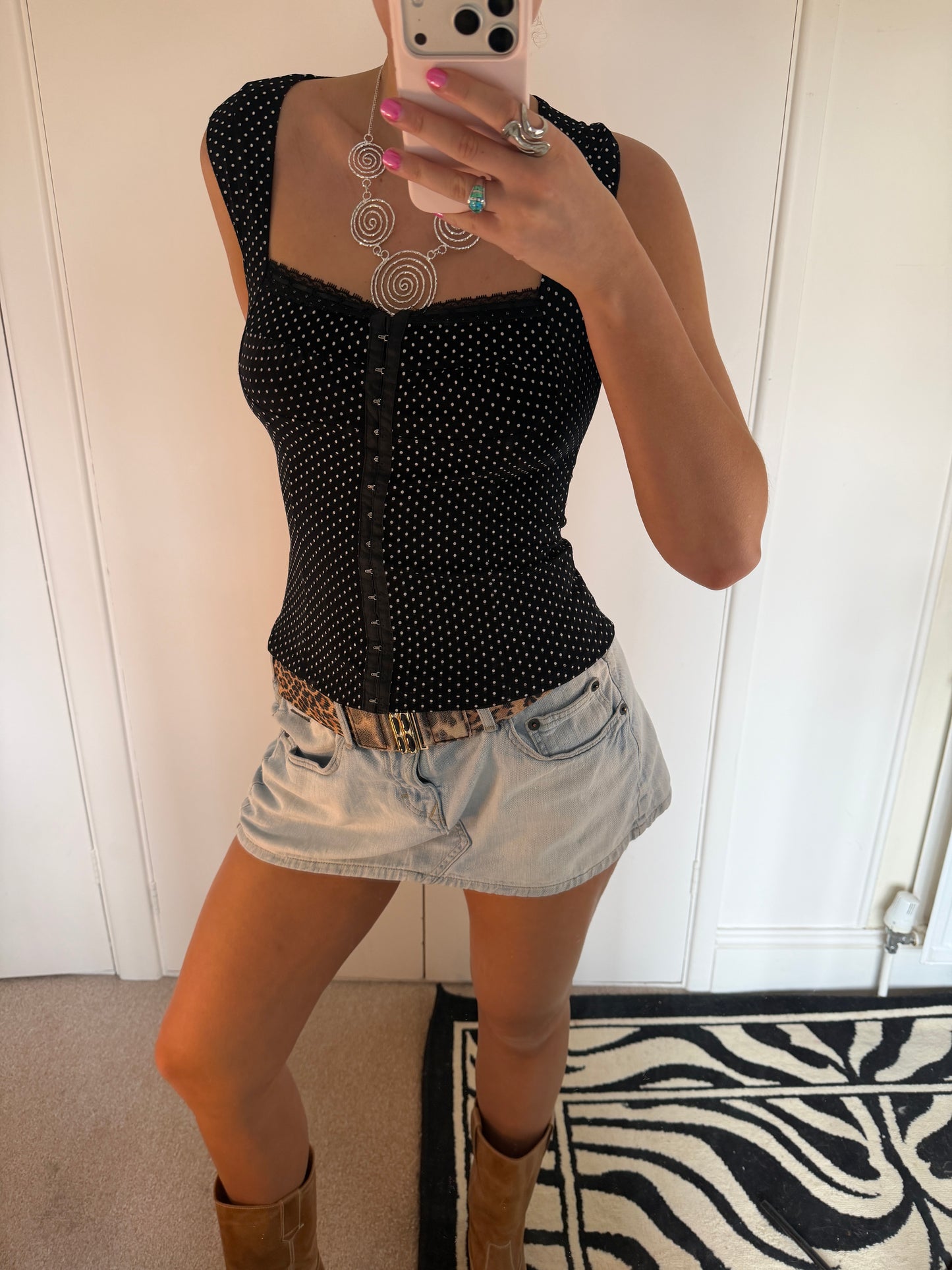 polka dot top