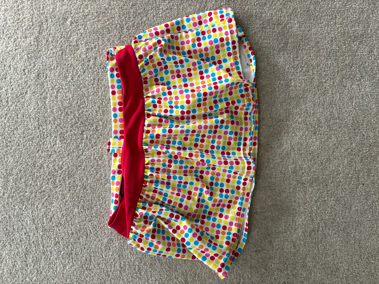 polka dot mini skirt