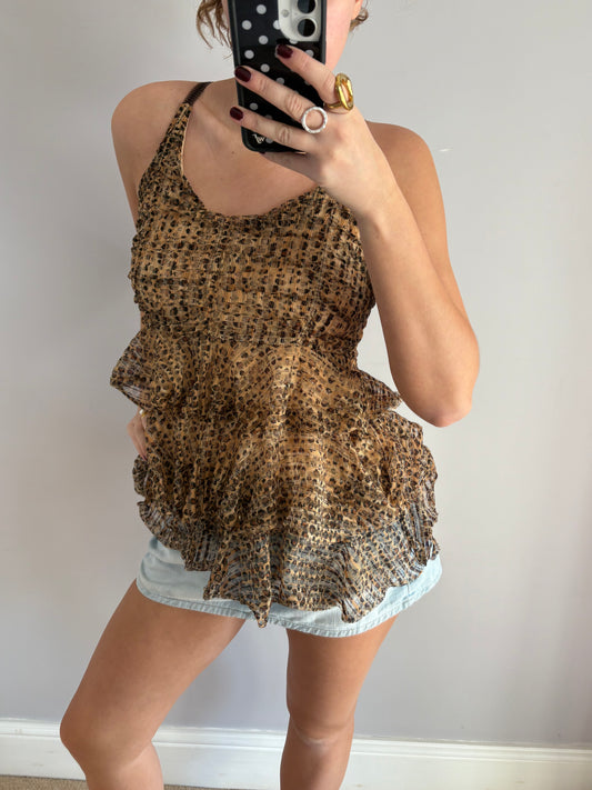 leopard cami
