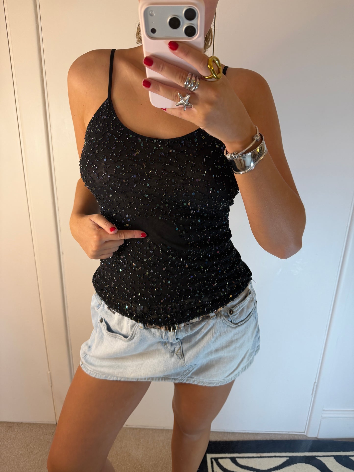 sequin cami