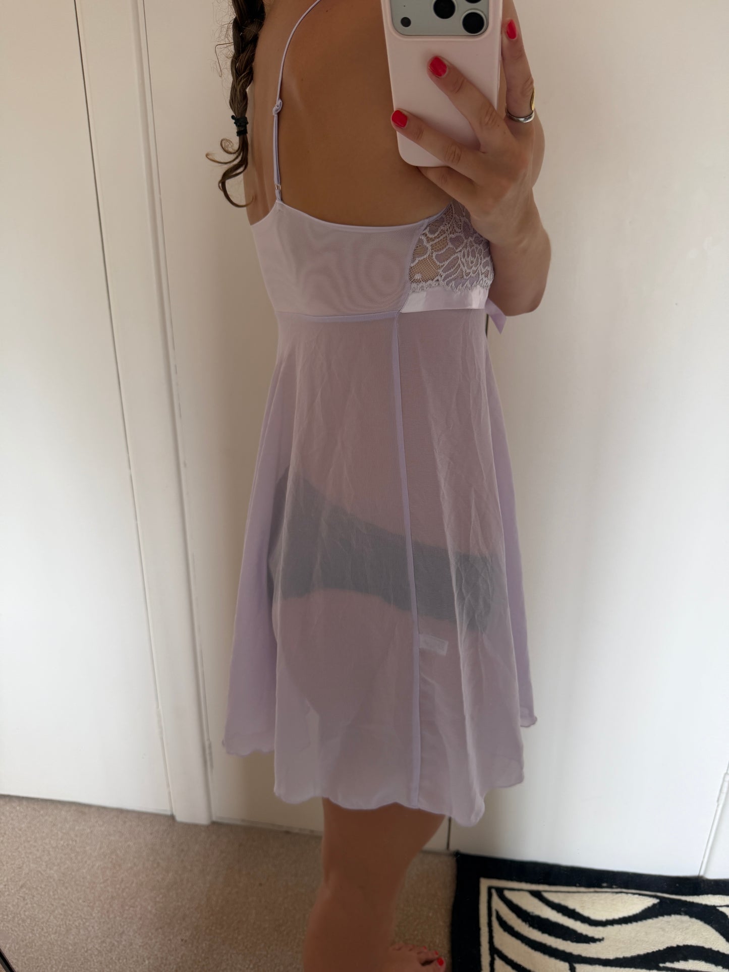 purple dress