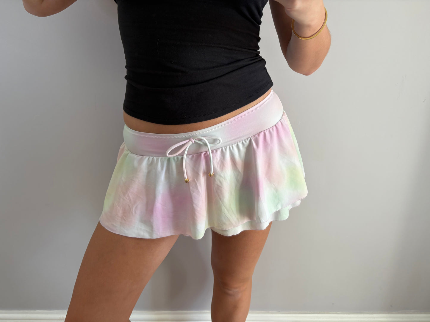 coquette mini skirt