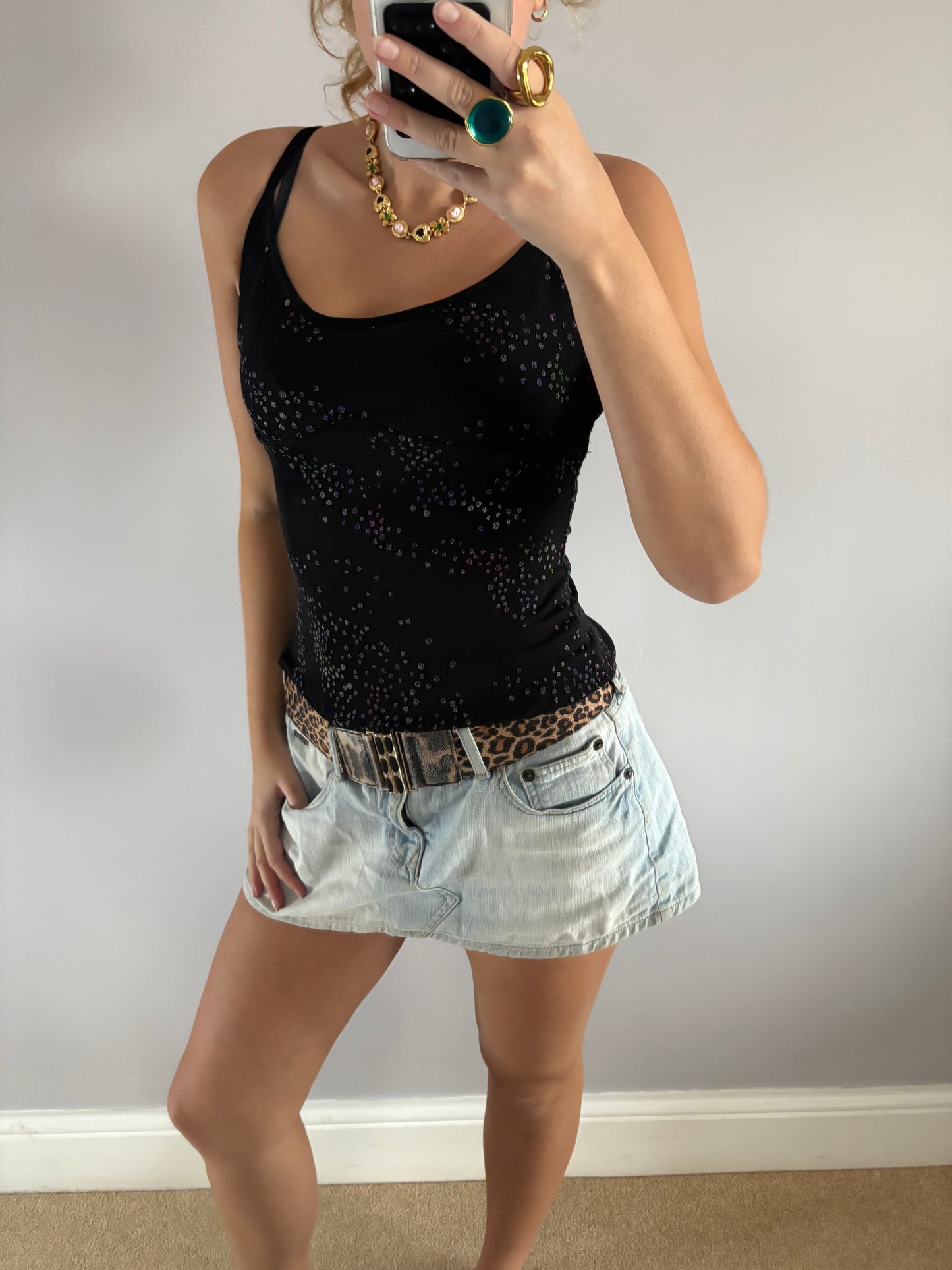 sequin cami top