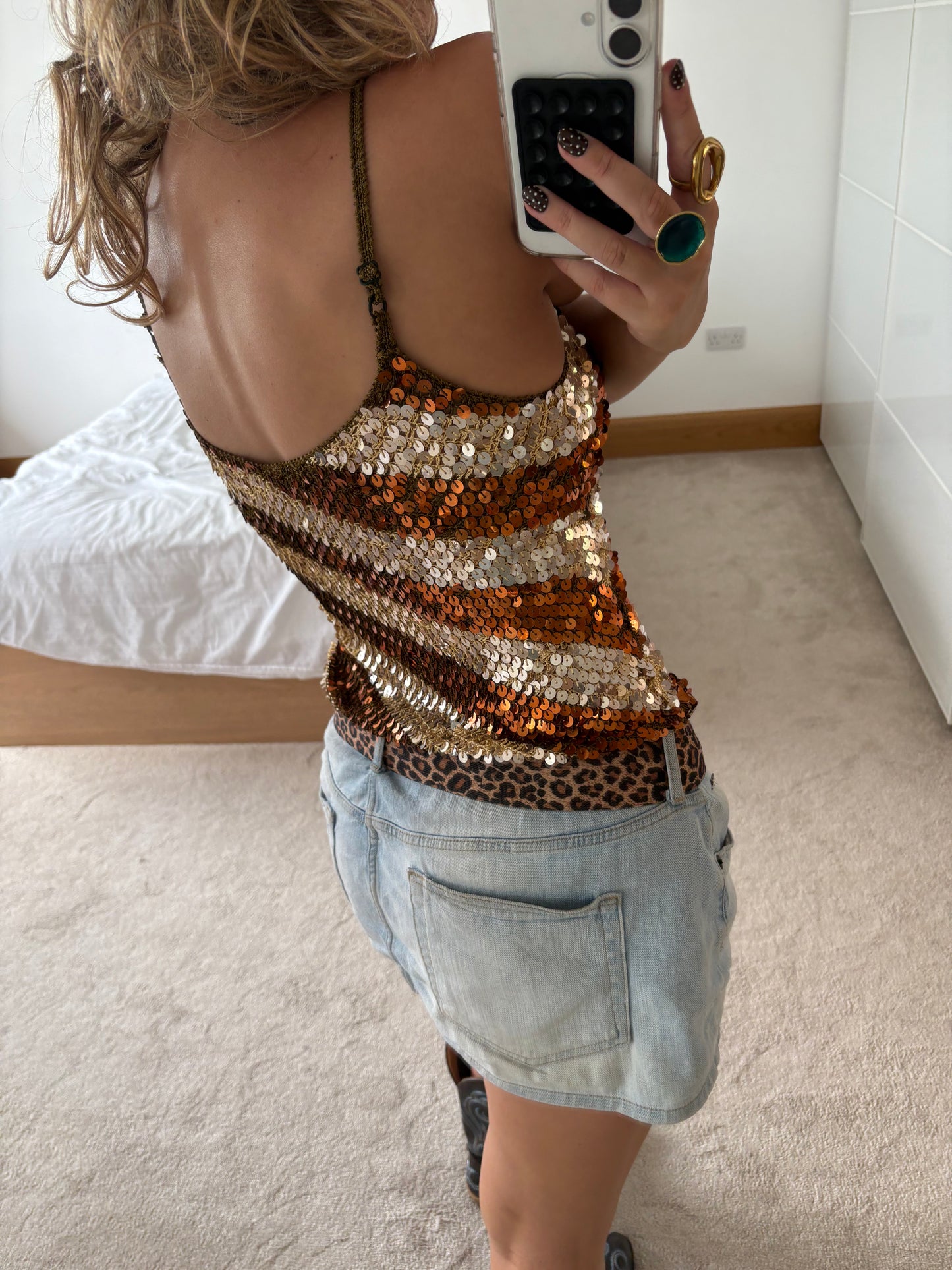 sequin cami