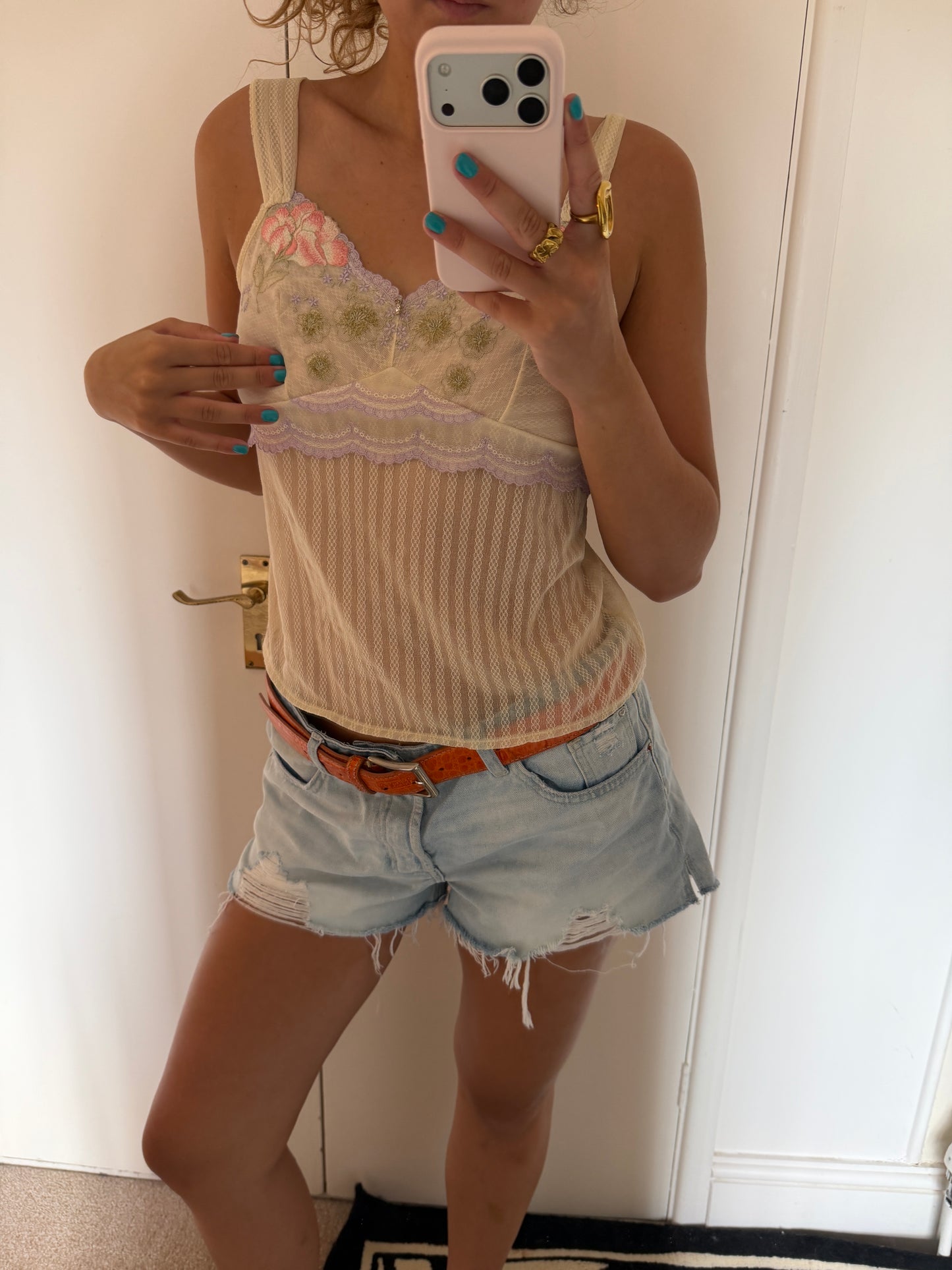 cream cami