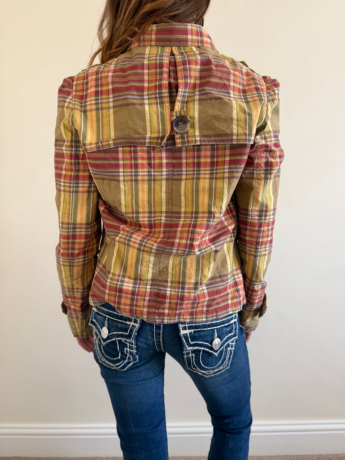 plaid roxy jacket