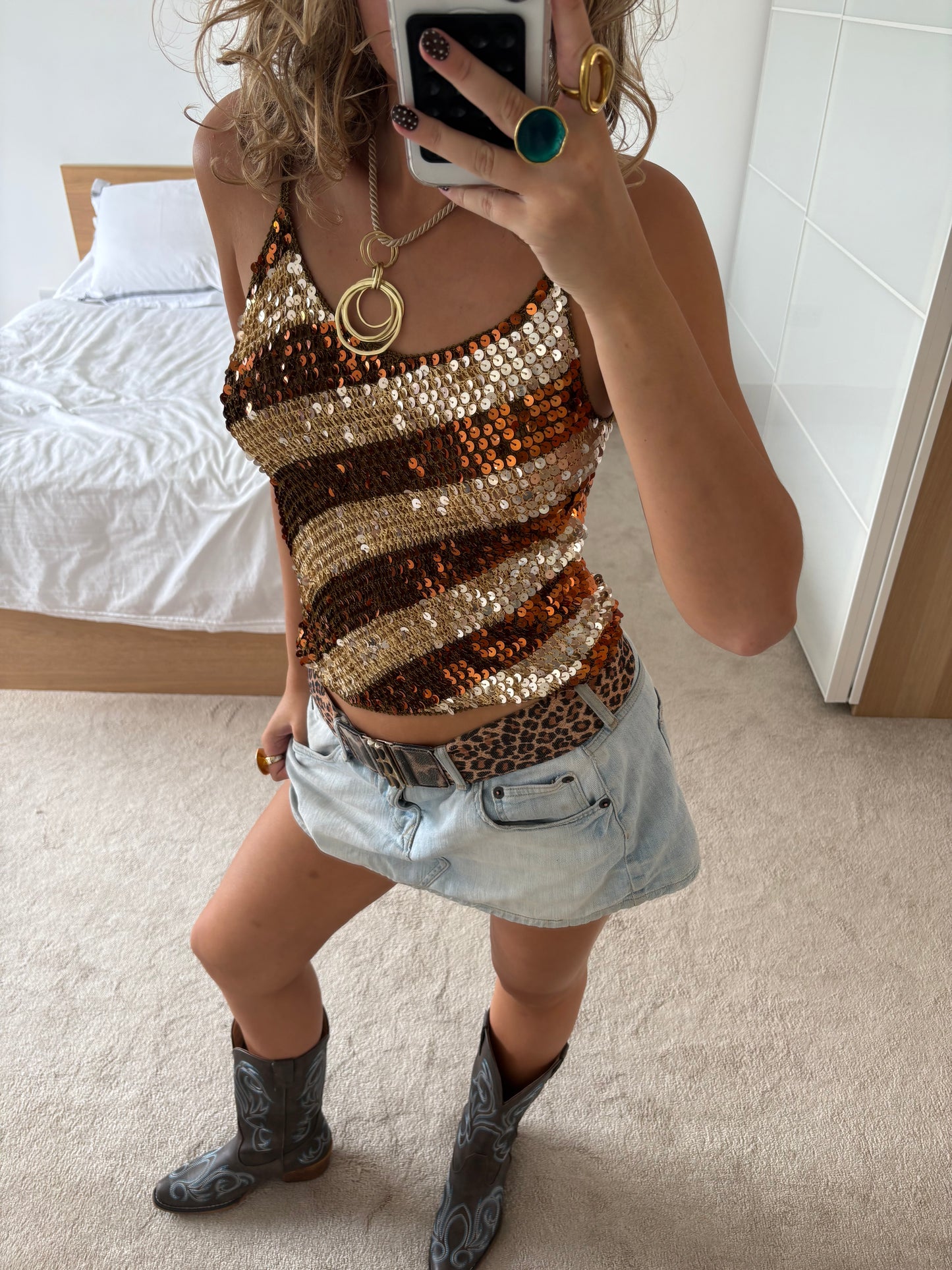 sequin cami