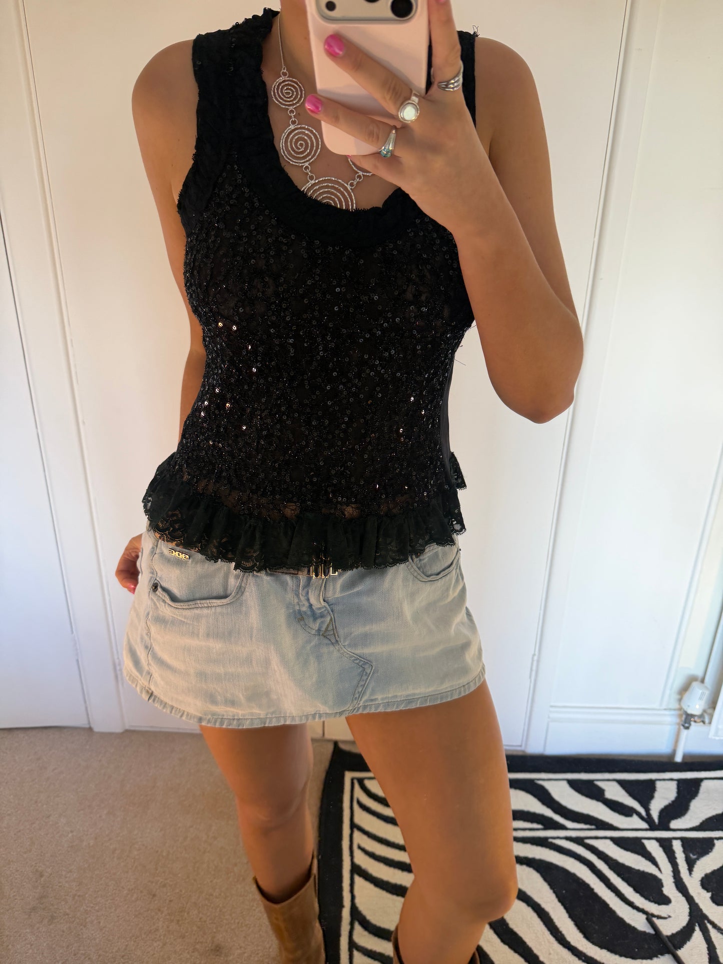 sequin cami