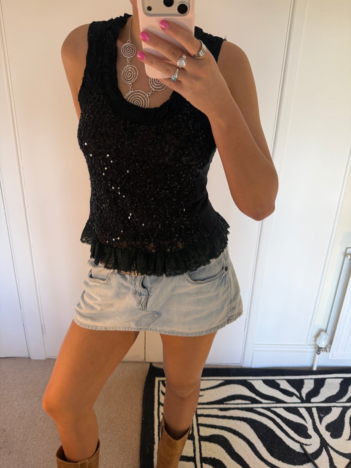 sequin cami