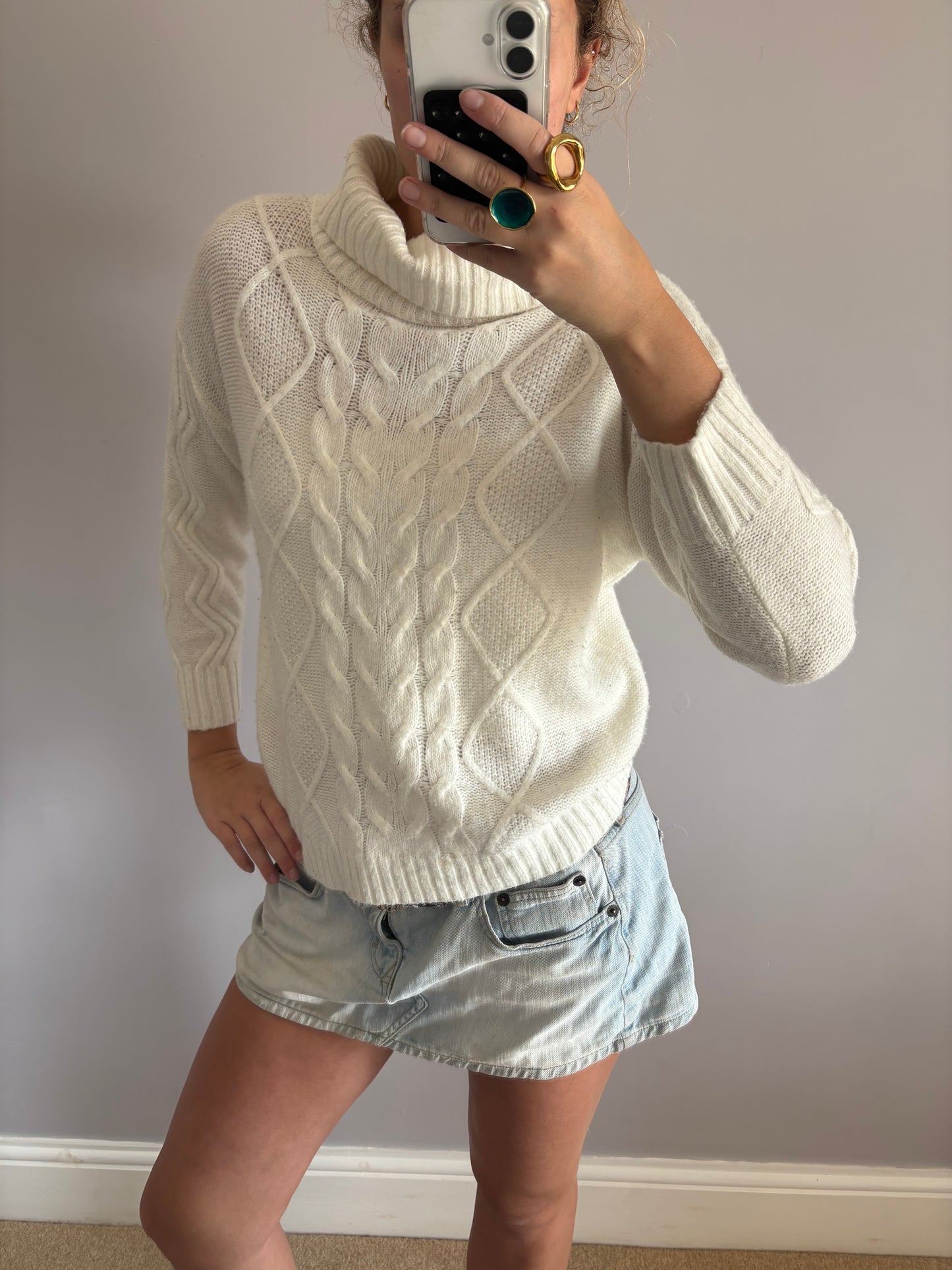 cableknit sweater