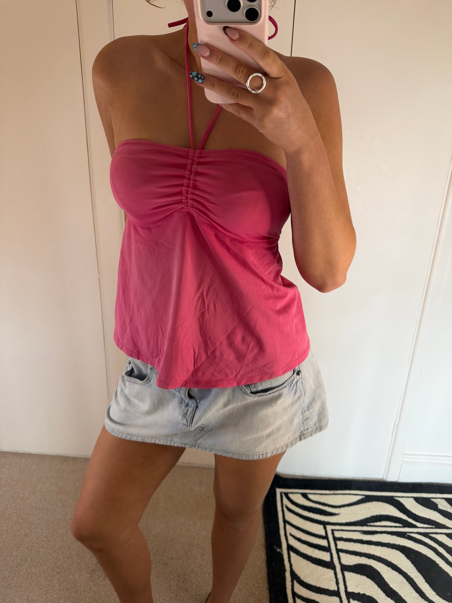 pink halter