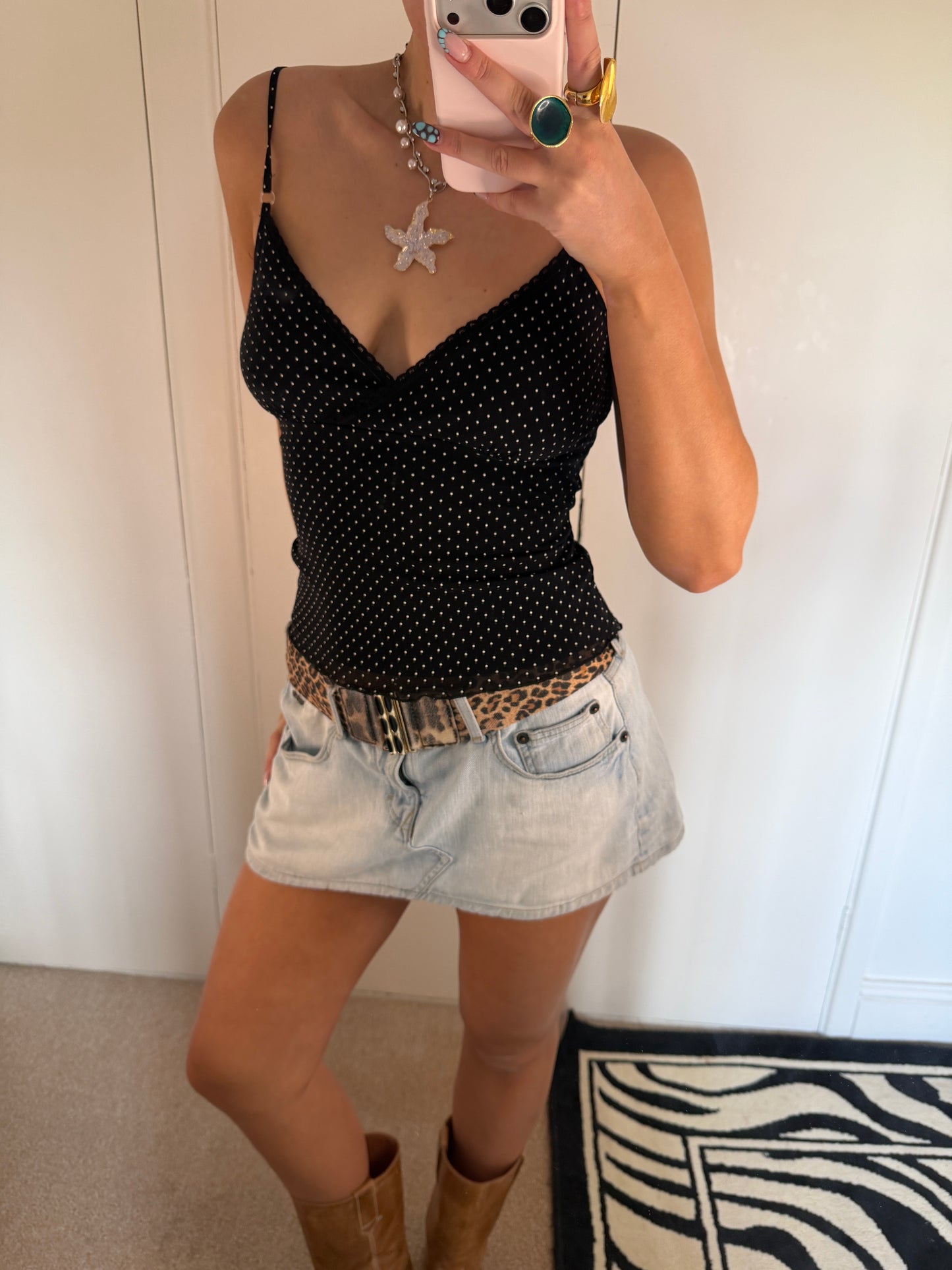 polka dot cami