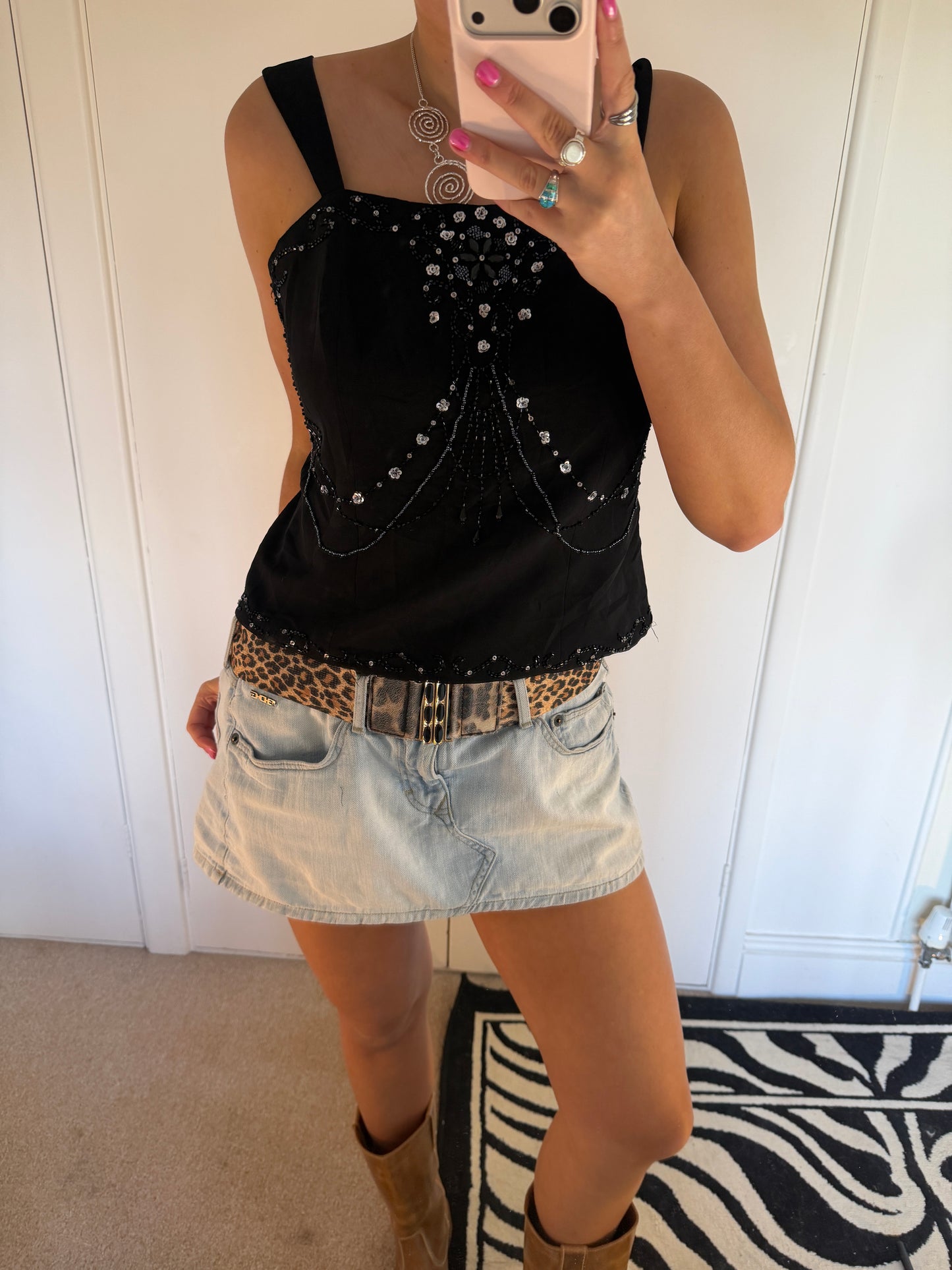 beaded top