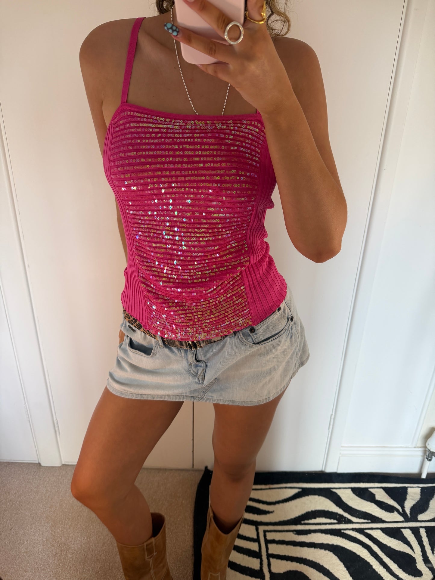 sequin cami