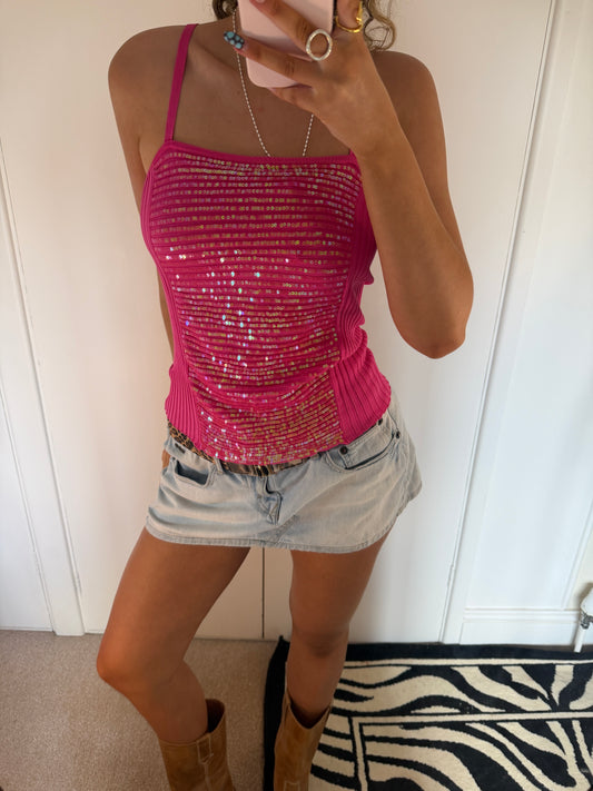 sequin cami