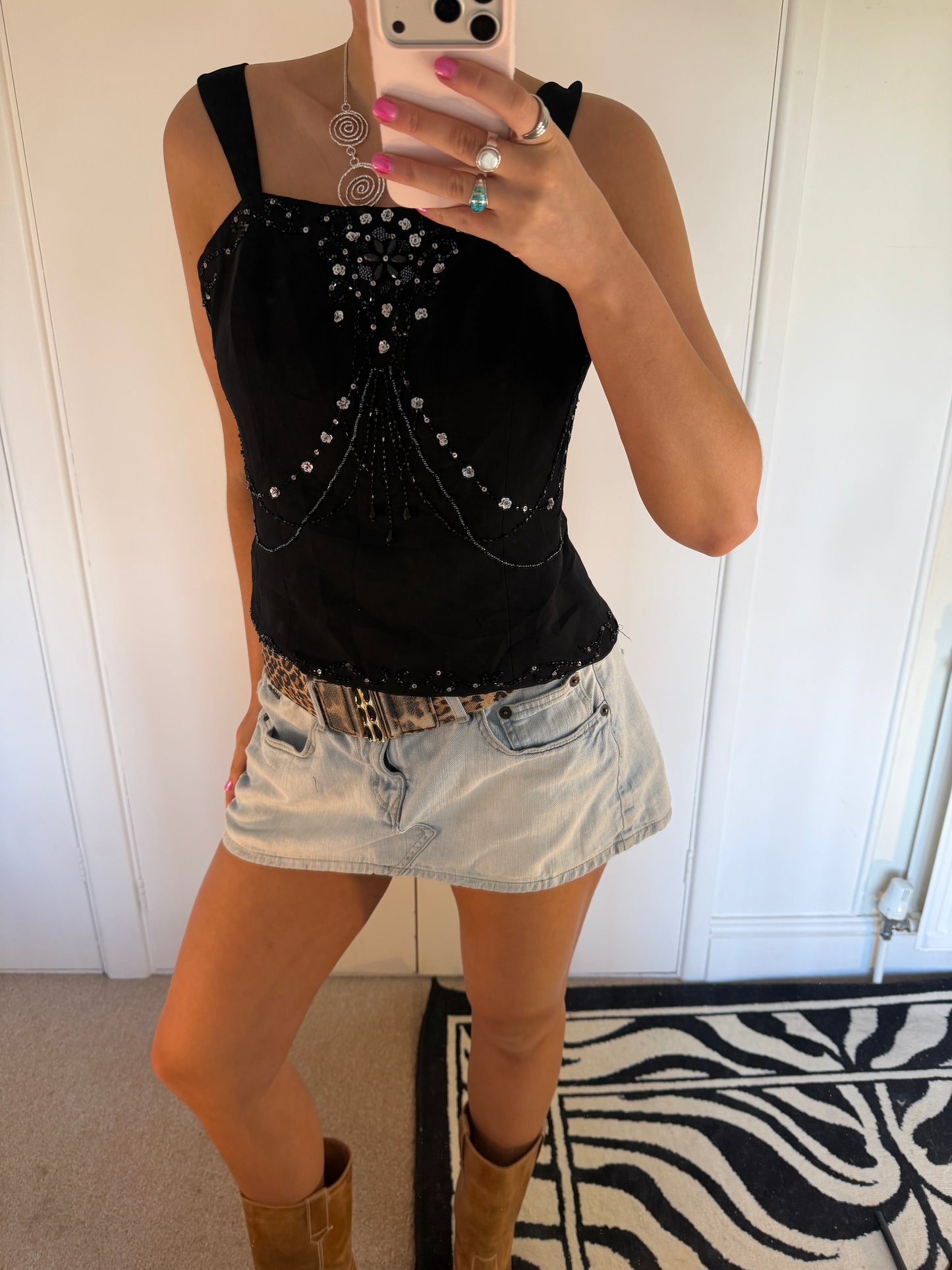 beaded top