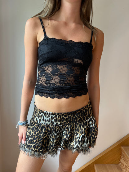 Leopard Mini Skirt