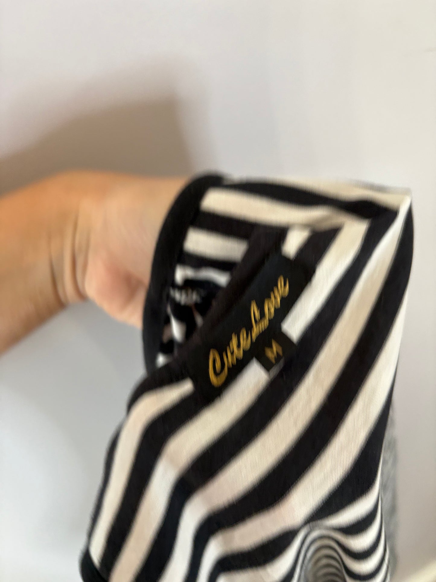 striped grommet vest