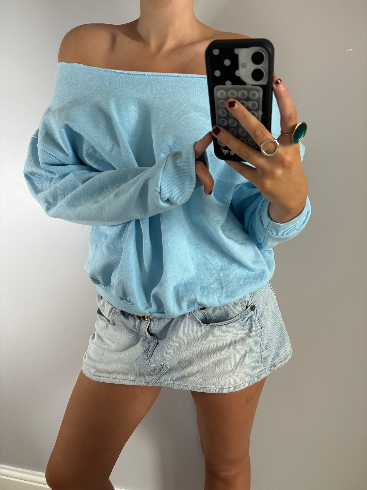 off shoulder jumper