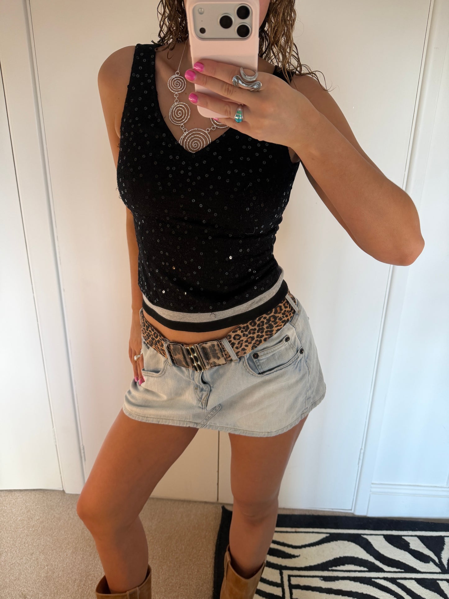 sequin top