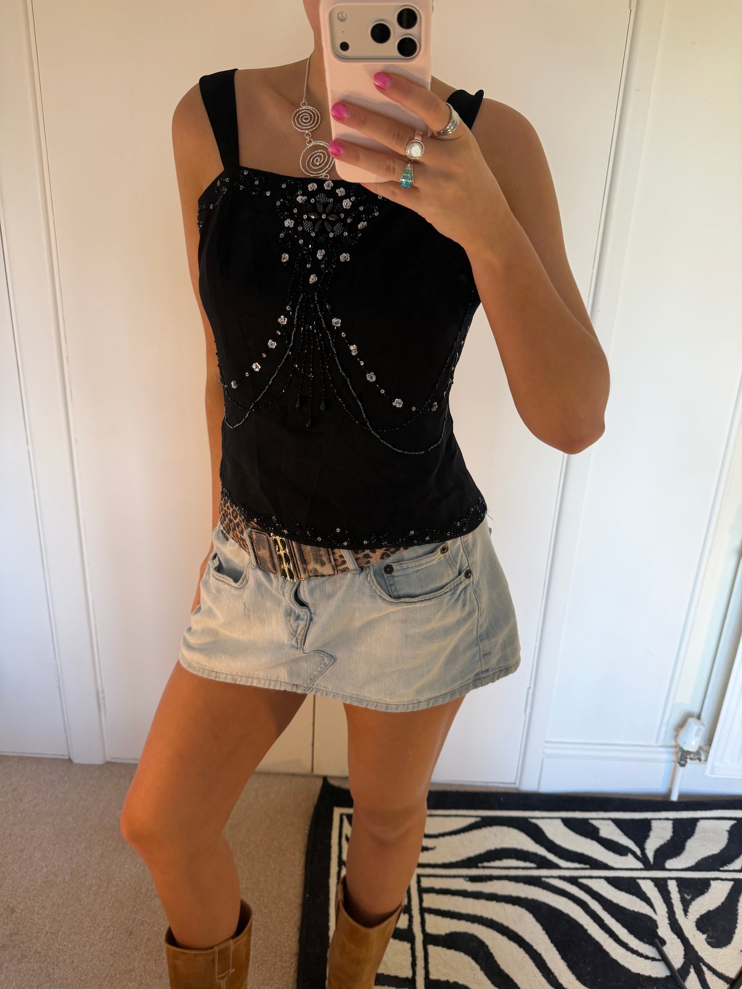 beaded top