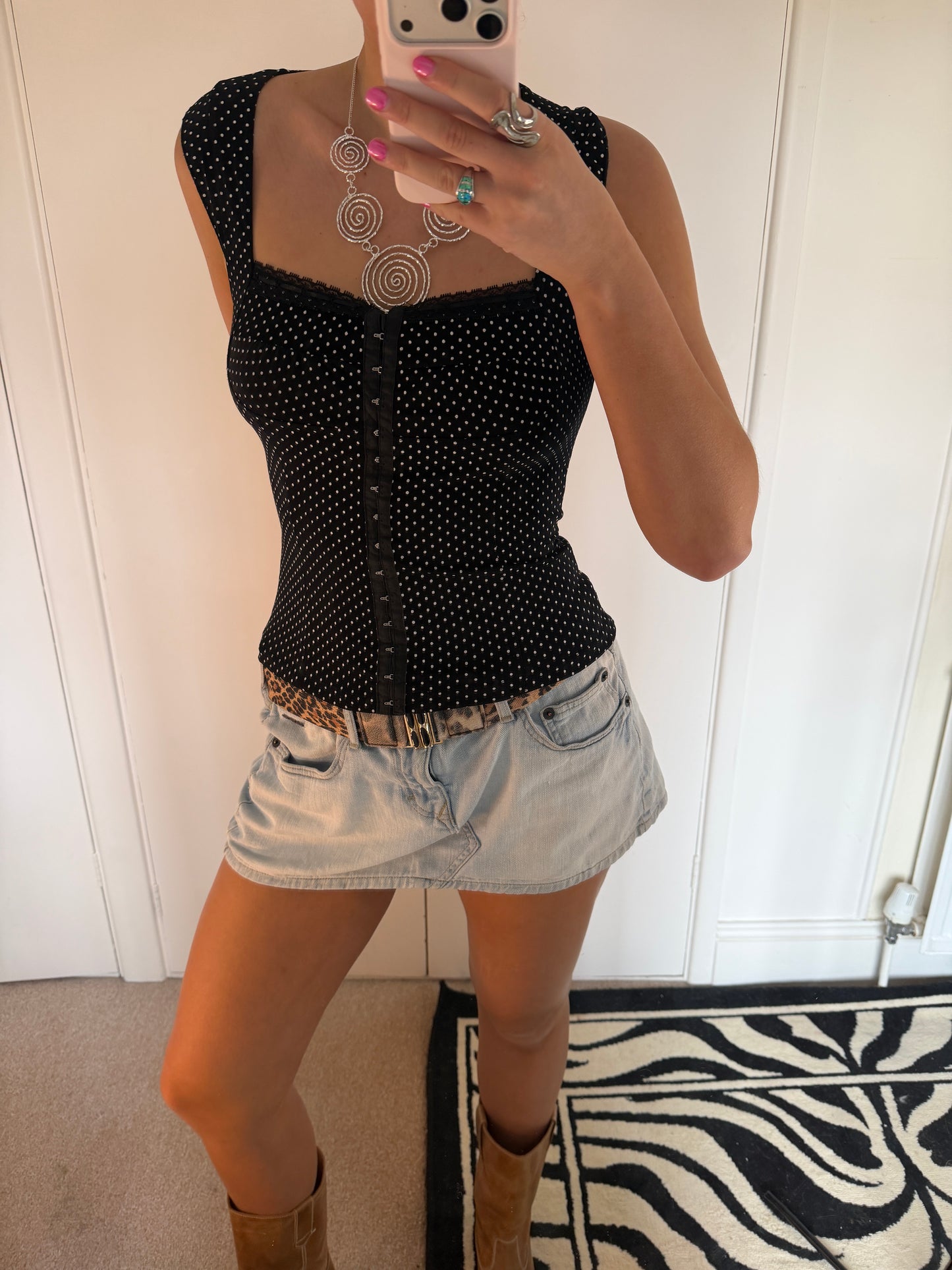 polka dot top