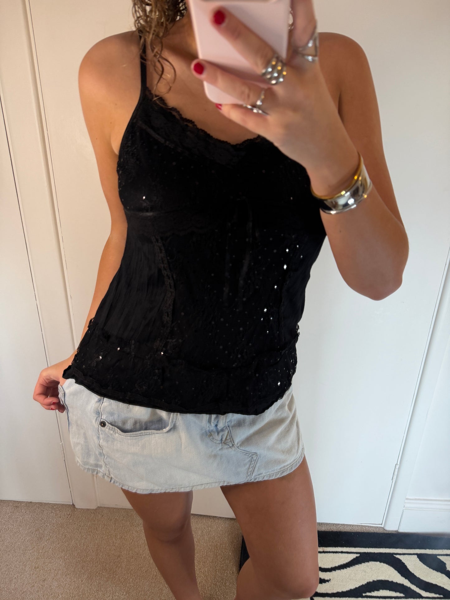 sequin cami