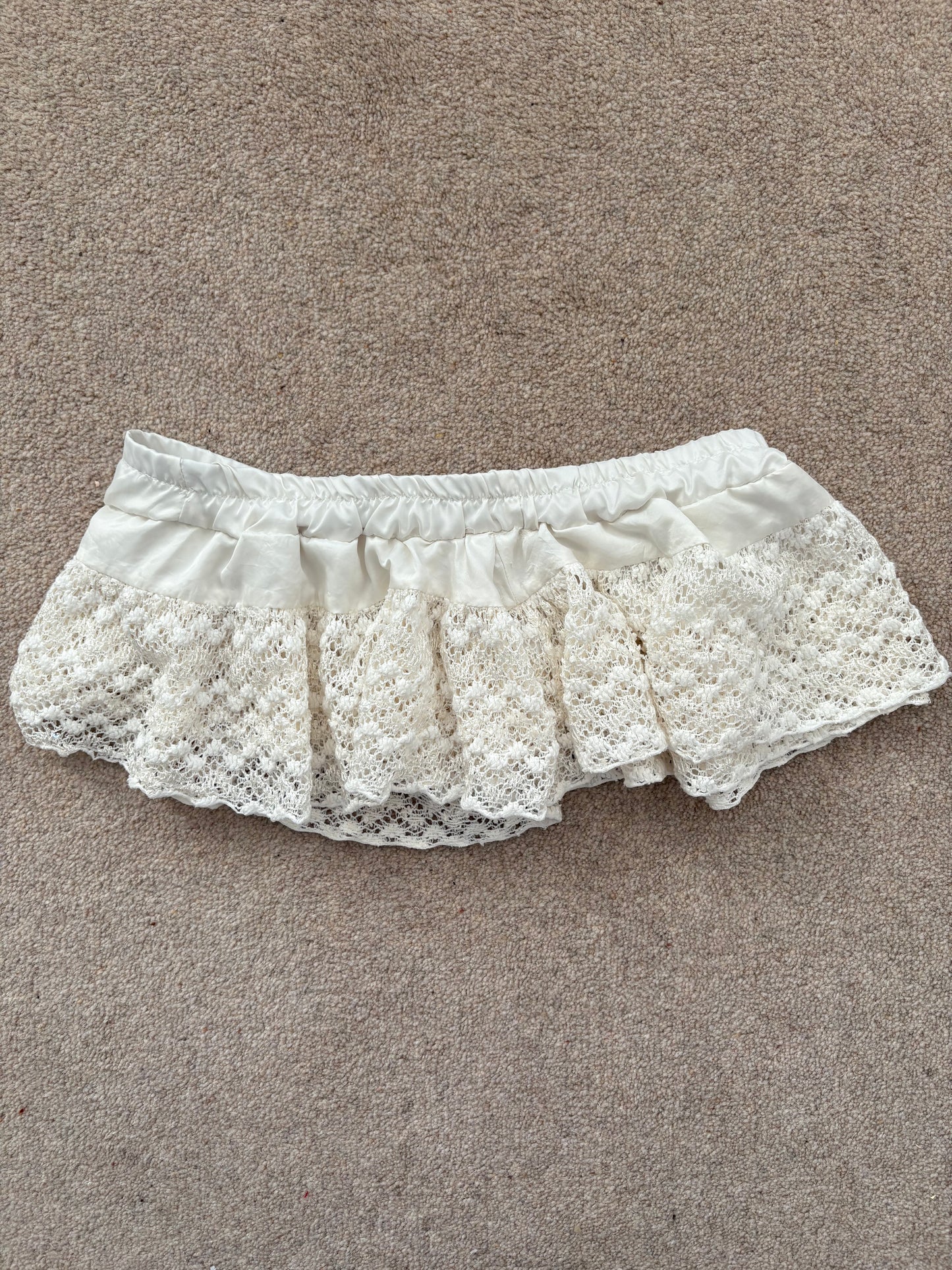 laced mini skirt